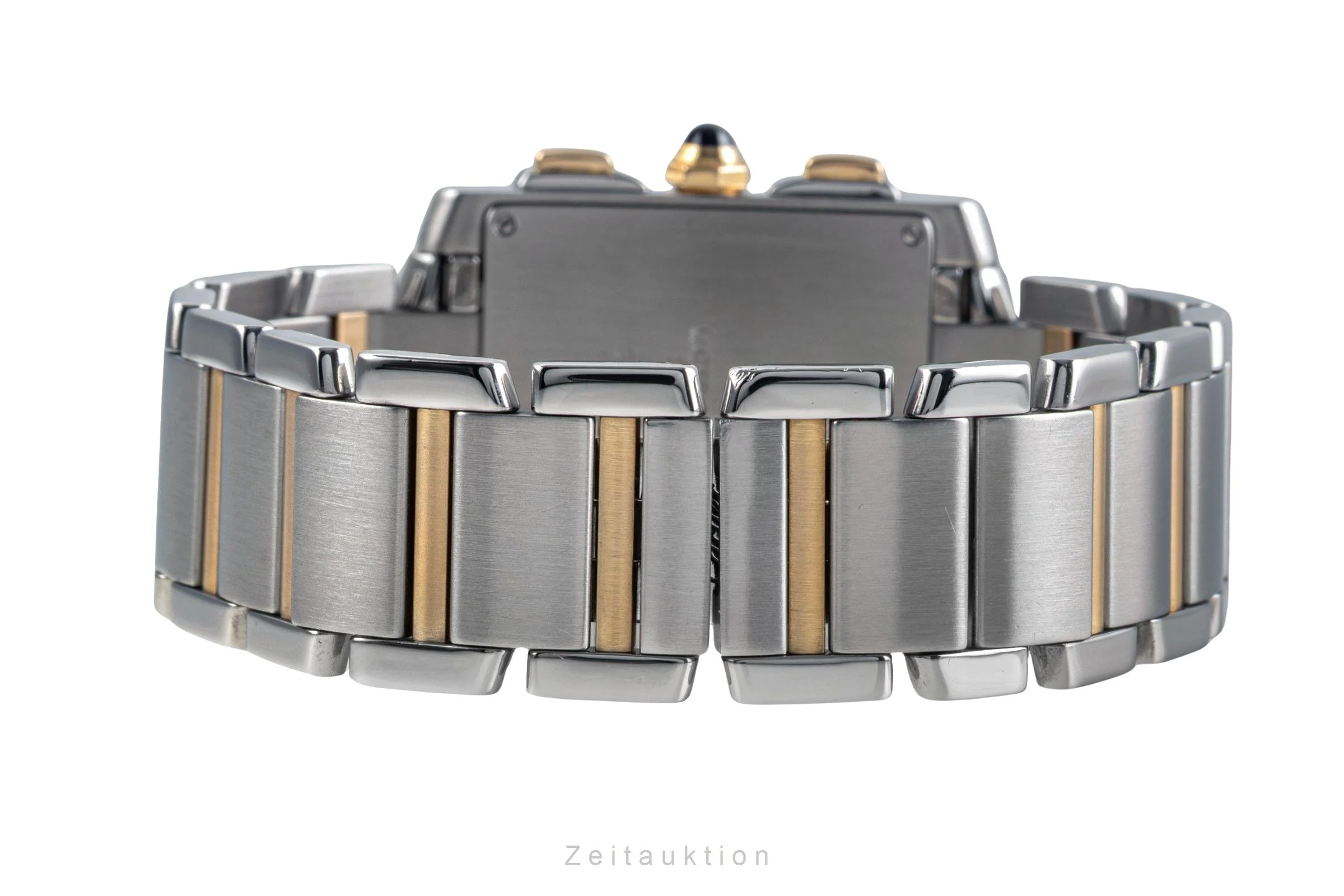 Cartier Tank Francaise chronograph steel / gold quartz men's watch W51004Q4  [2503097] - Image 14