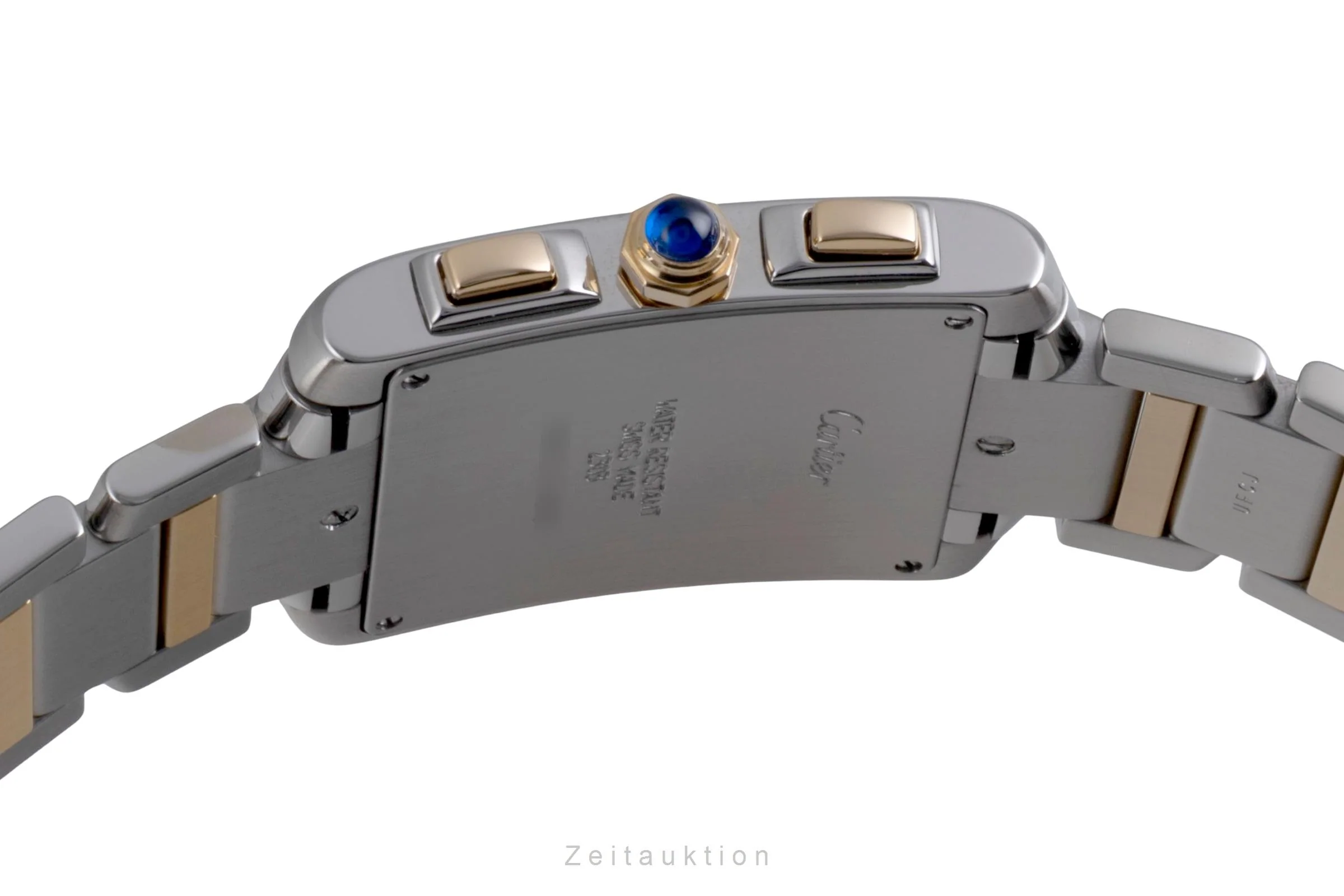 Cartier Tank Francaise chronograph steel / gold quartz men's watch W51004Q4  [2600206] - Image 13