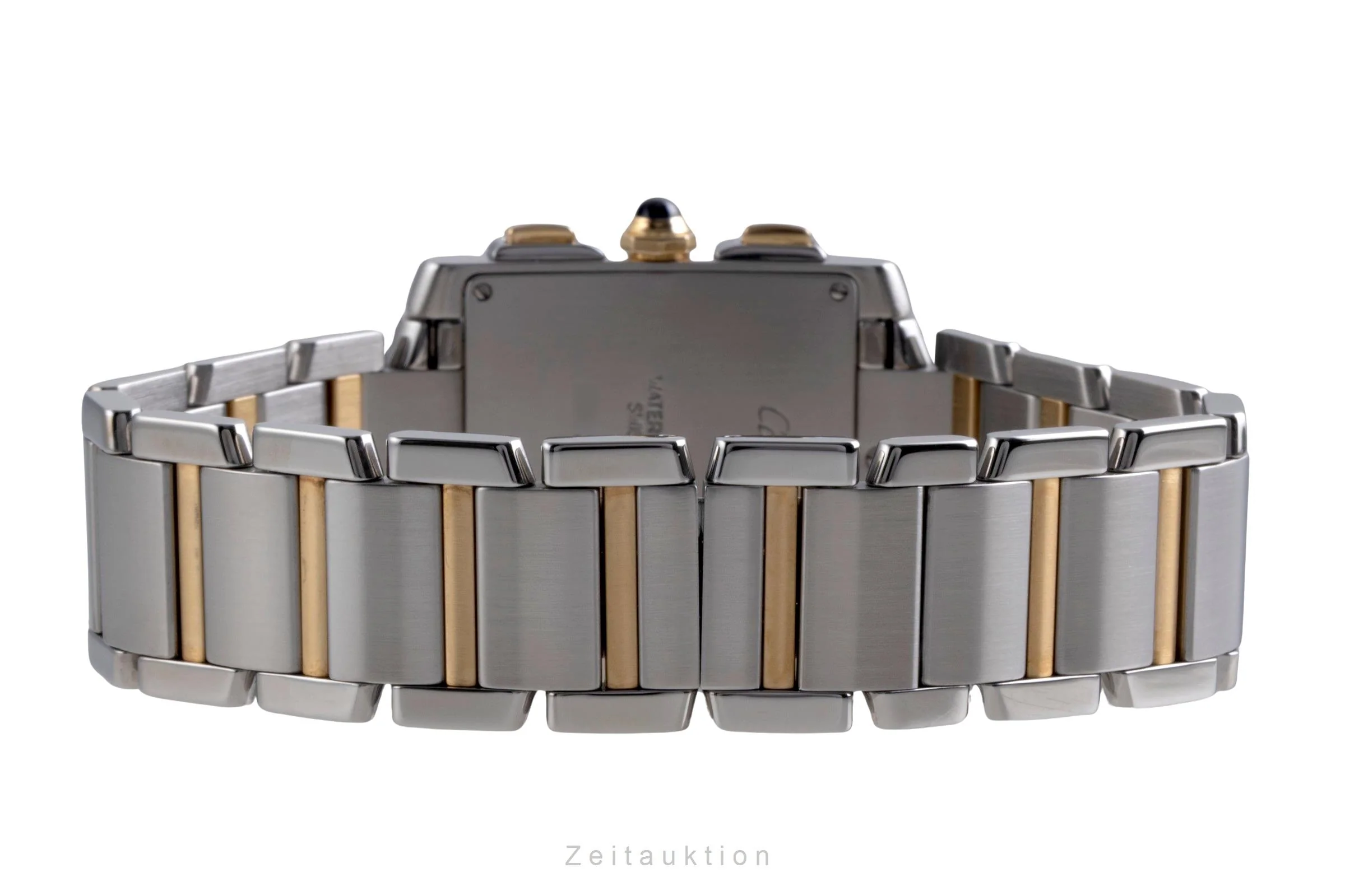 Cartier Tank Francaise chronograph steel / gold quartz men's watch W51004Q4  [2600206] - Image 14