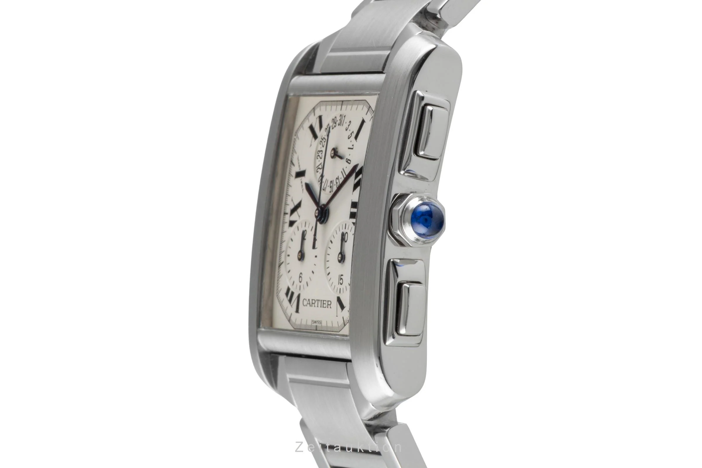 Cartier Tank Francaise chronograph steel quartz unisex W51001Q3  [2506202] - Image 7