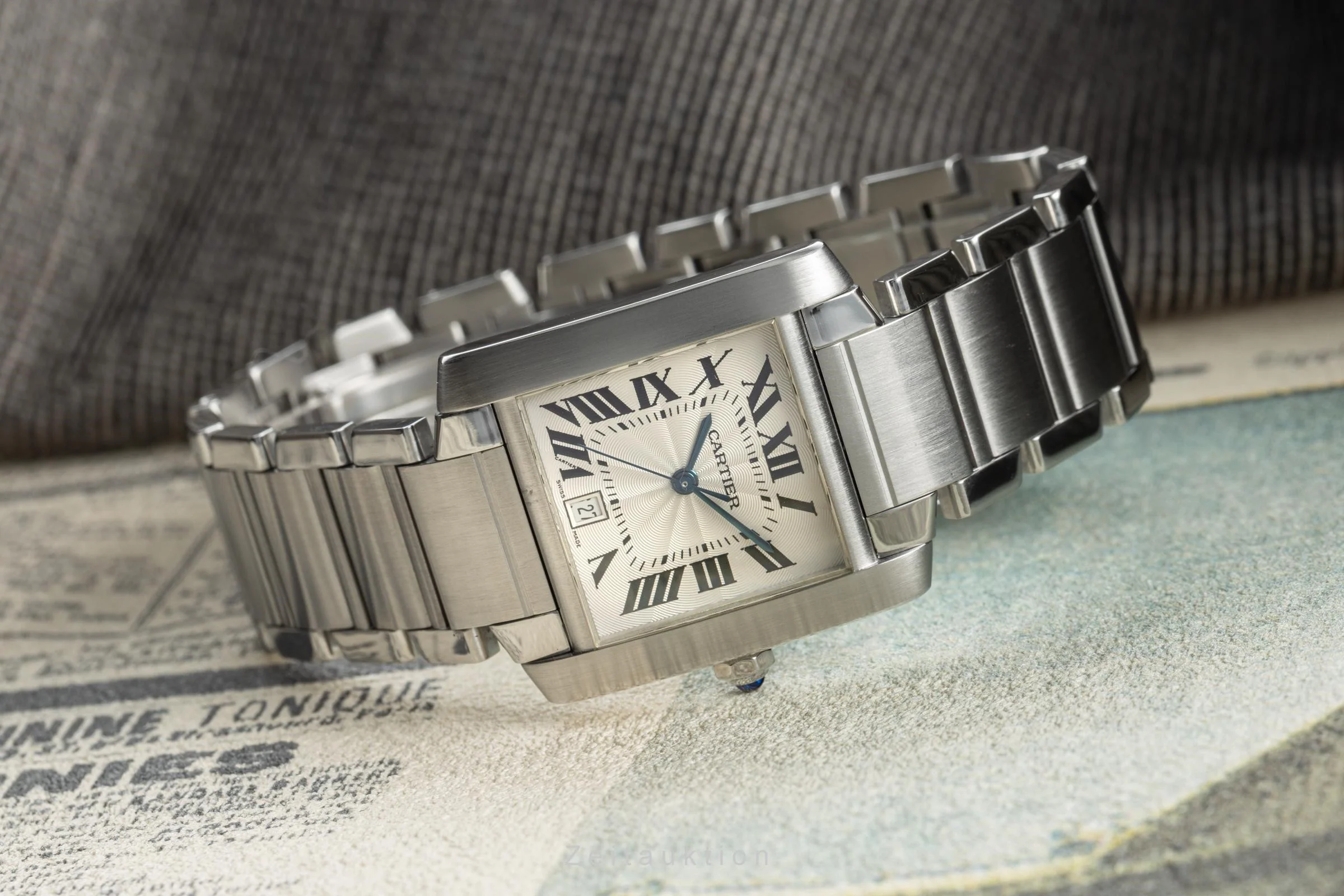 Cartier Tank Francaise steel automatic men's watch 2302 LP: 4000EUR  [2200874] - Image 2