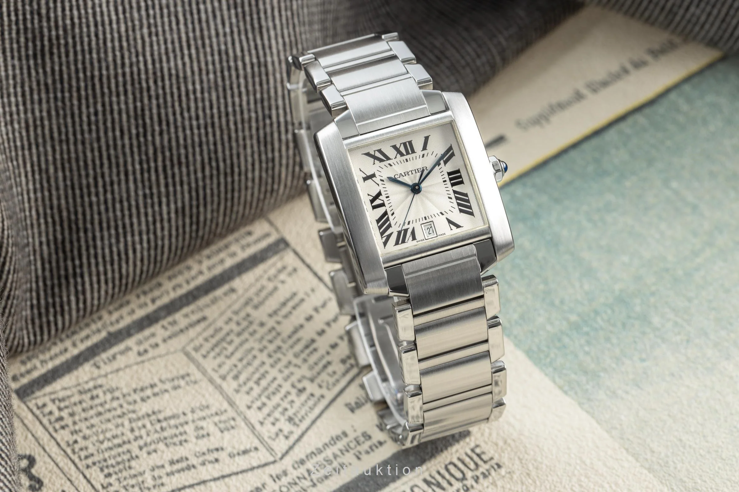 Cartier Tank Francaise steel automatic men's watch 2302 LP: 4000EUR  [2200874] - Image 3