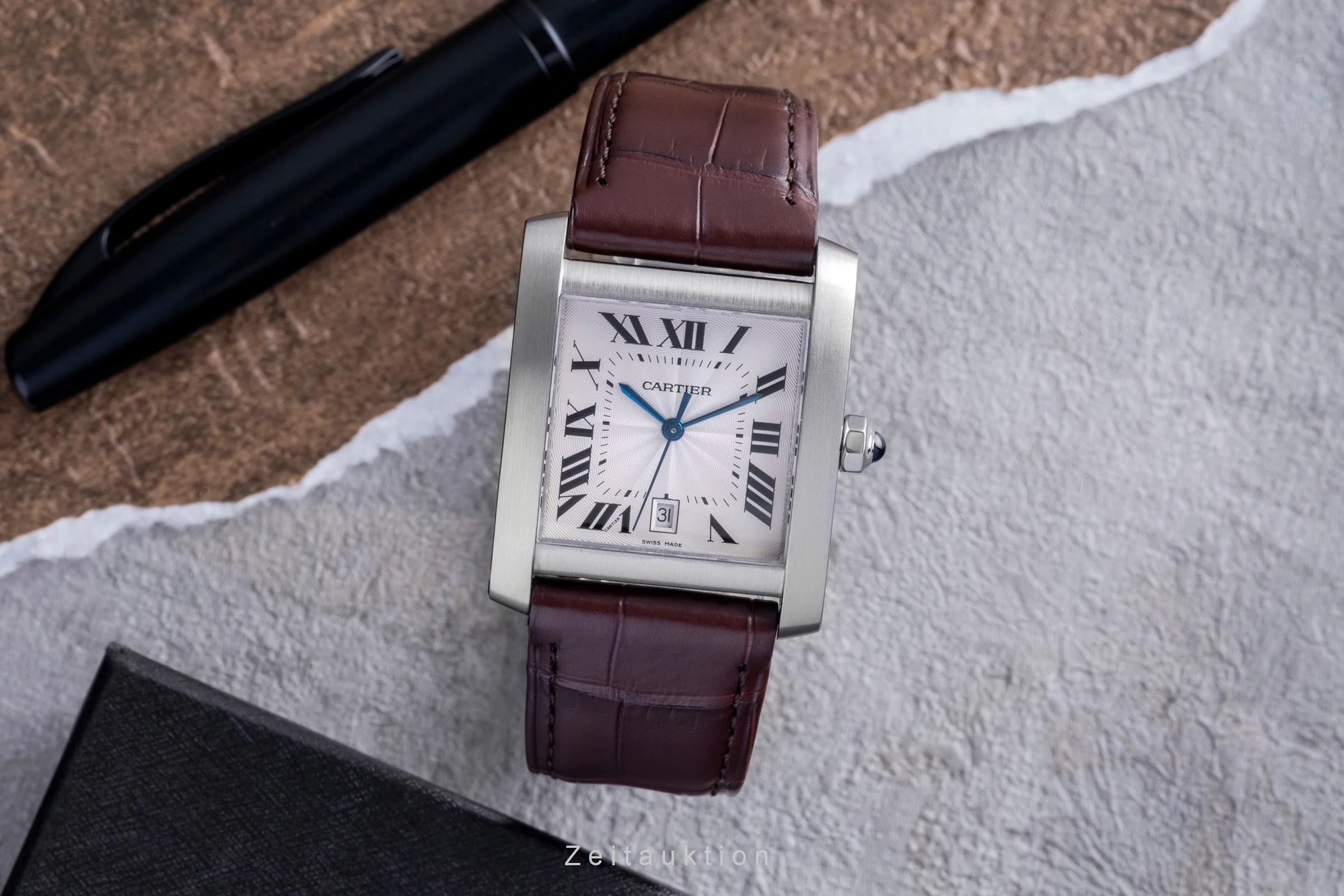 Cartier Tank Francaise steel automatic men's watch W5101755  [2600073] - Image 4