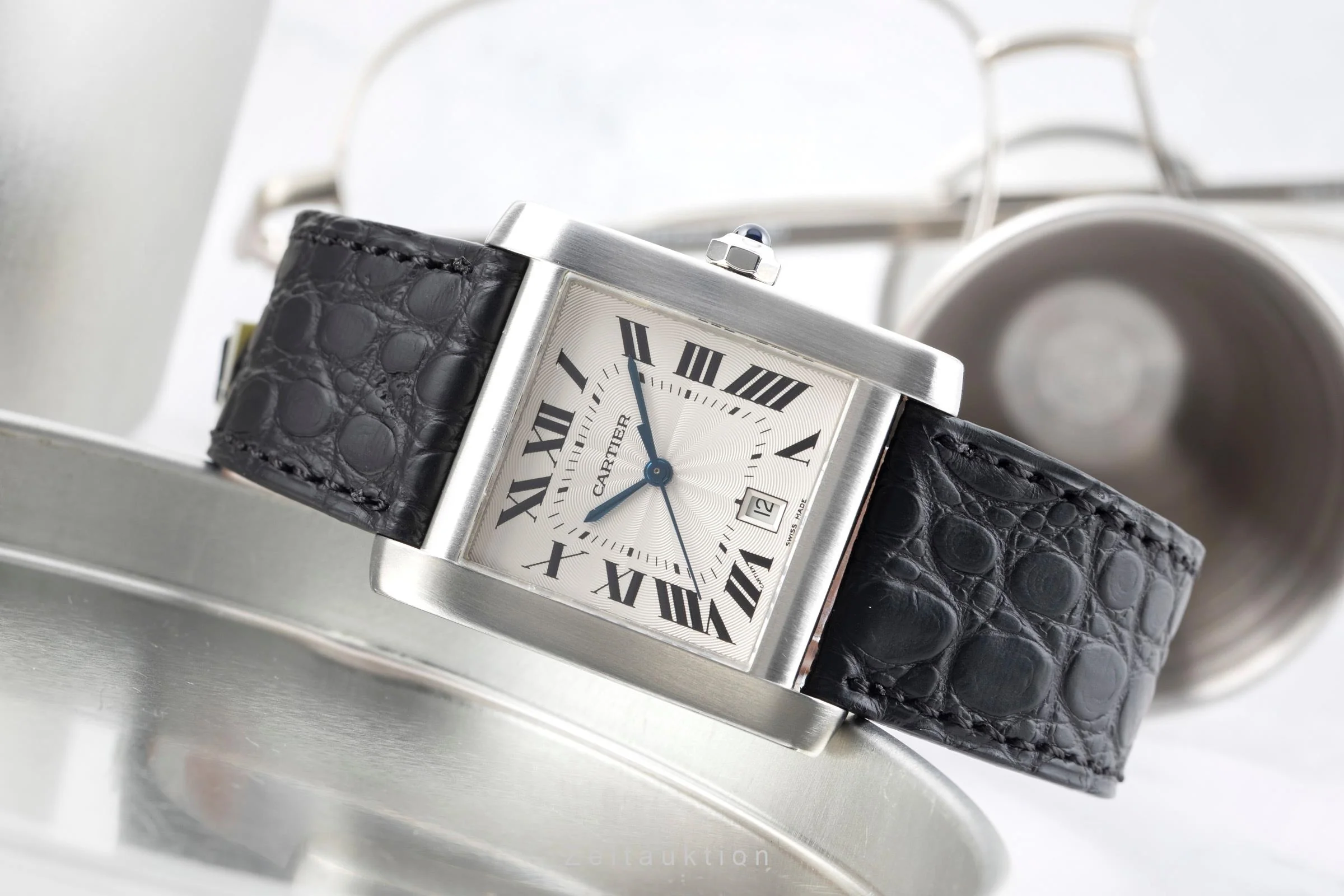 Cartier Tank Francaise steel automatic men's watch W5101755  [2601051] - Image 3