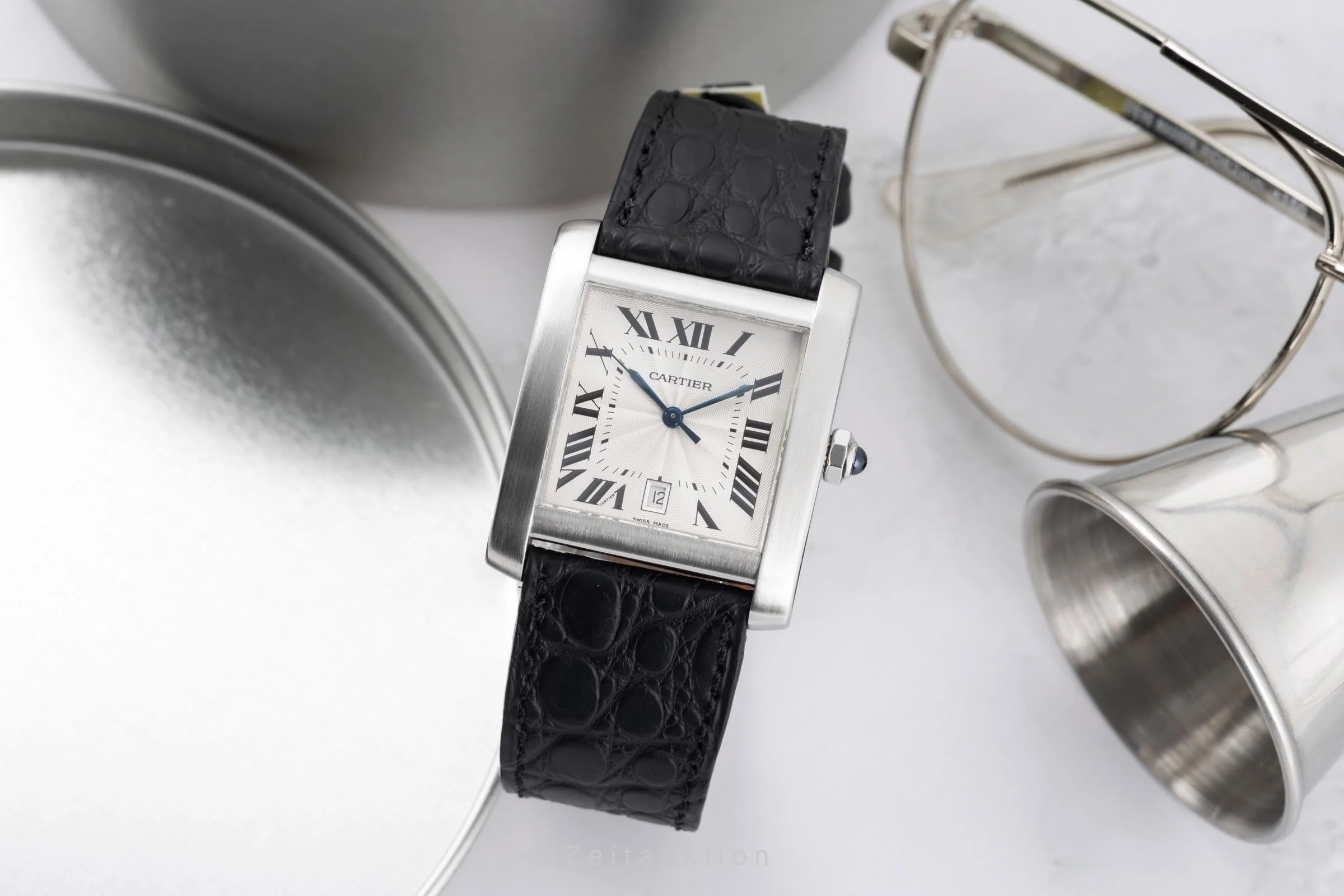 Cartier Tank Francaise steel automatic men's watch W5101755  [2601051] - Image 4
