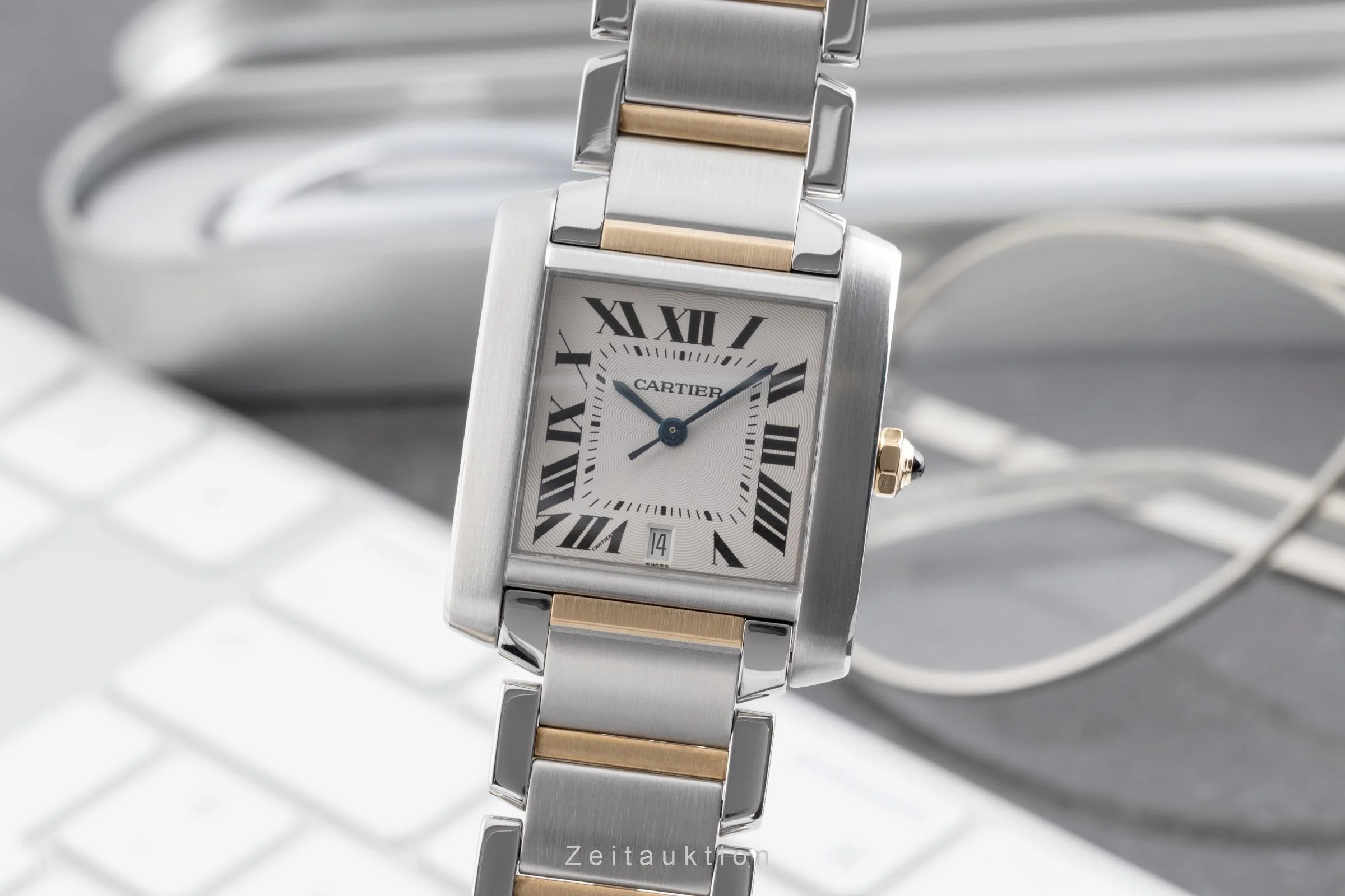 Cartier Tank Francaise steel / gold automatic unisex W51005Q4  [2502617] - Image 2