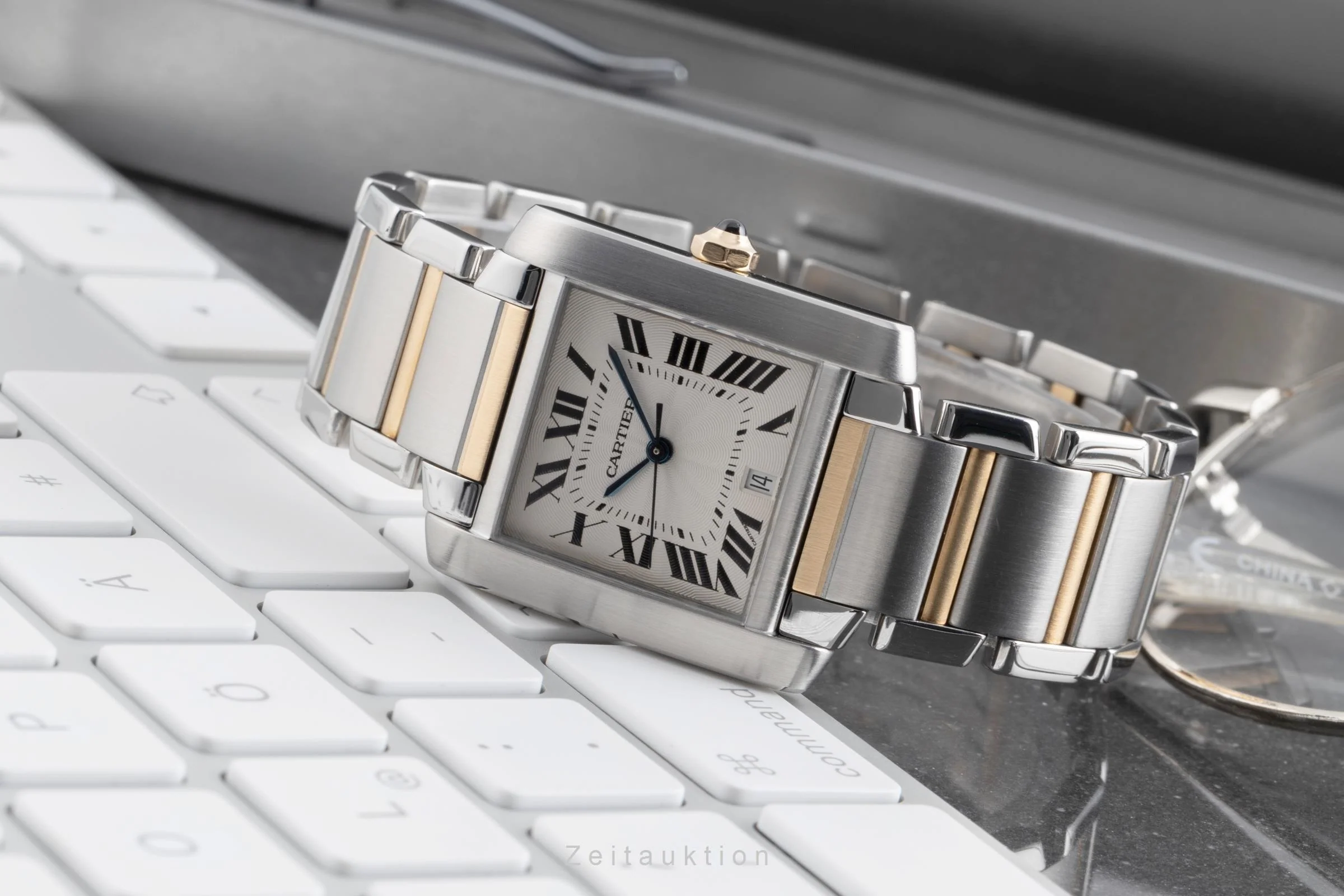 Cartier Tank Francaise steel / gold automatic unisex W51005Q4  [2502617] - Image 3