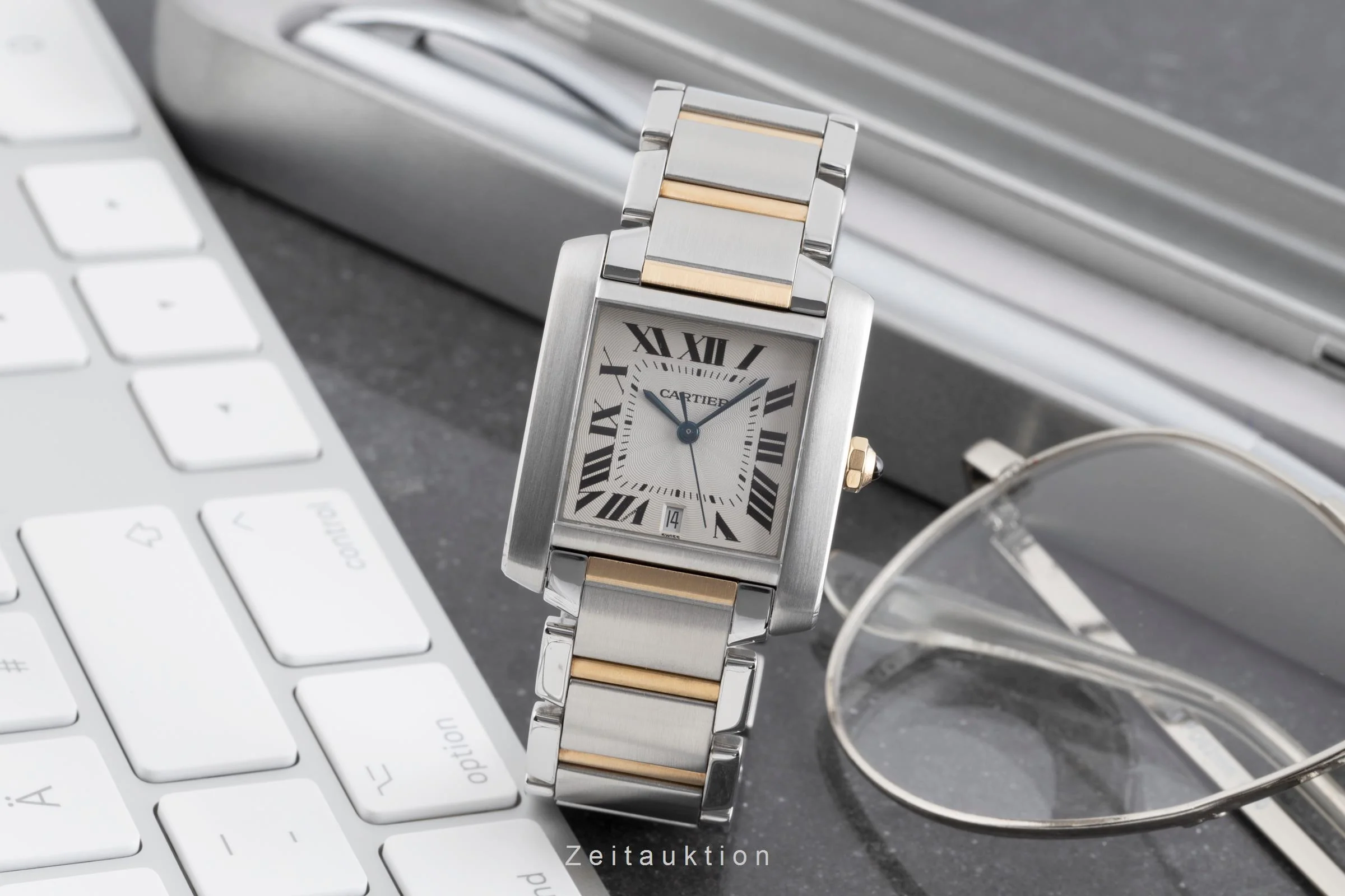 Cartier Tank Francaise steel / gold automatic unisex W51005Q4  [2502617] - Image 4