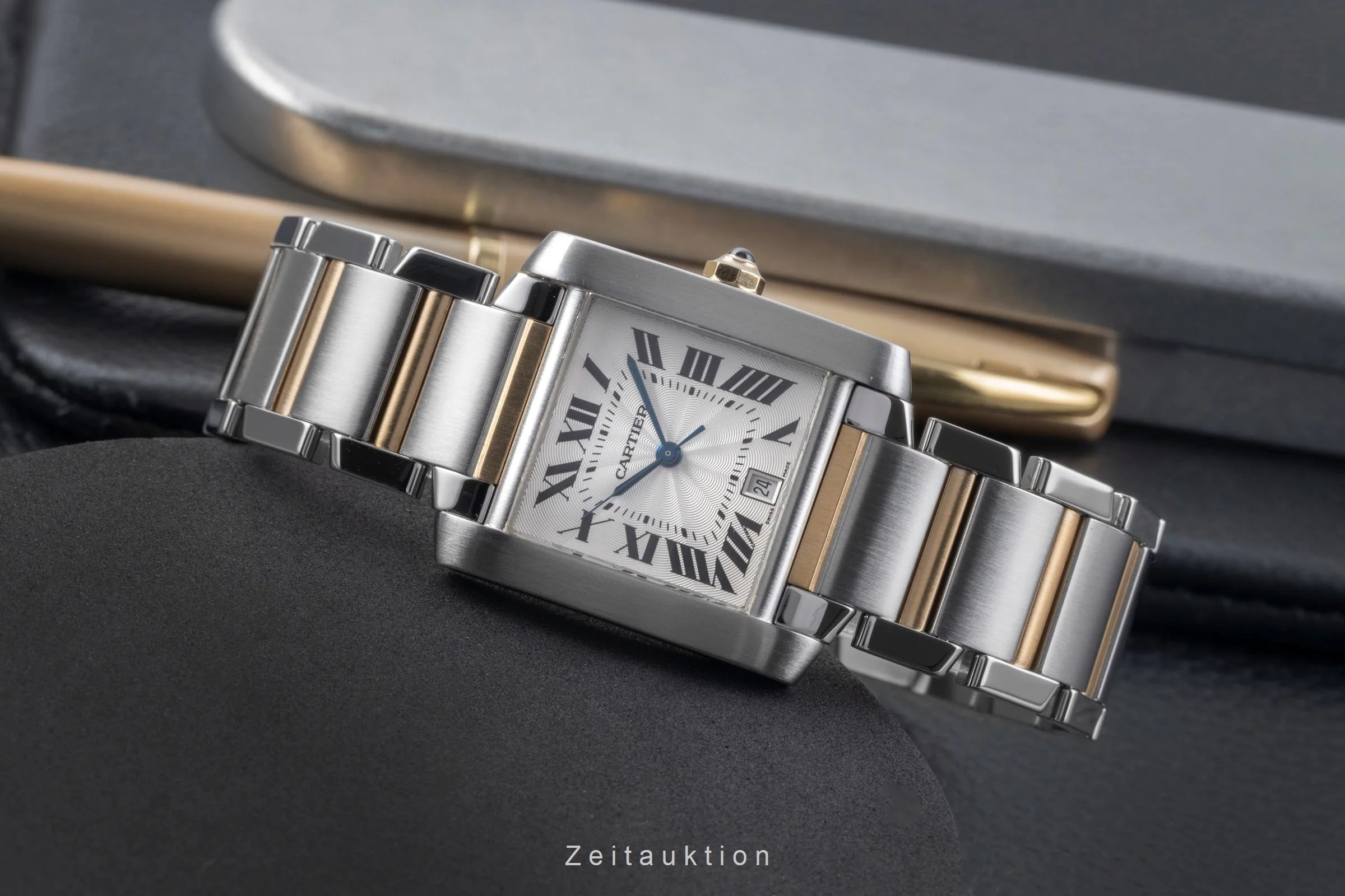 Cartier Tank Francaise steel / gold automatic unisex W51005Q4  [2505396] - Image 3