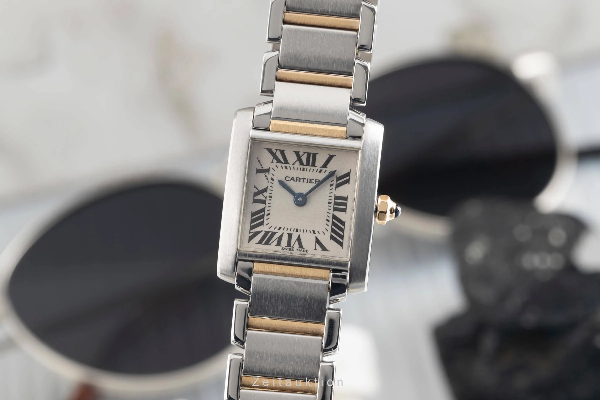 Cartier Tank Francaise steel / gold quartz women's watch W51007Q4  [2501787] - Image 2