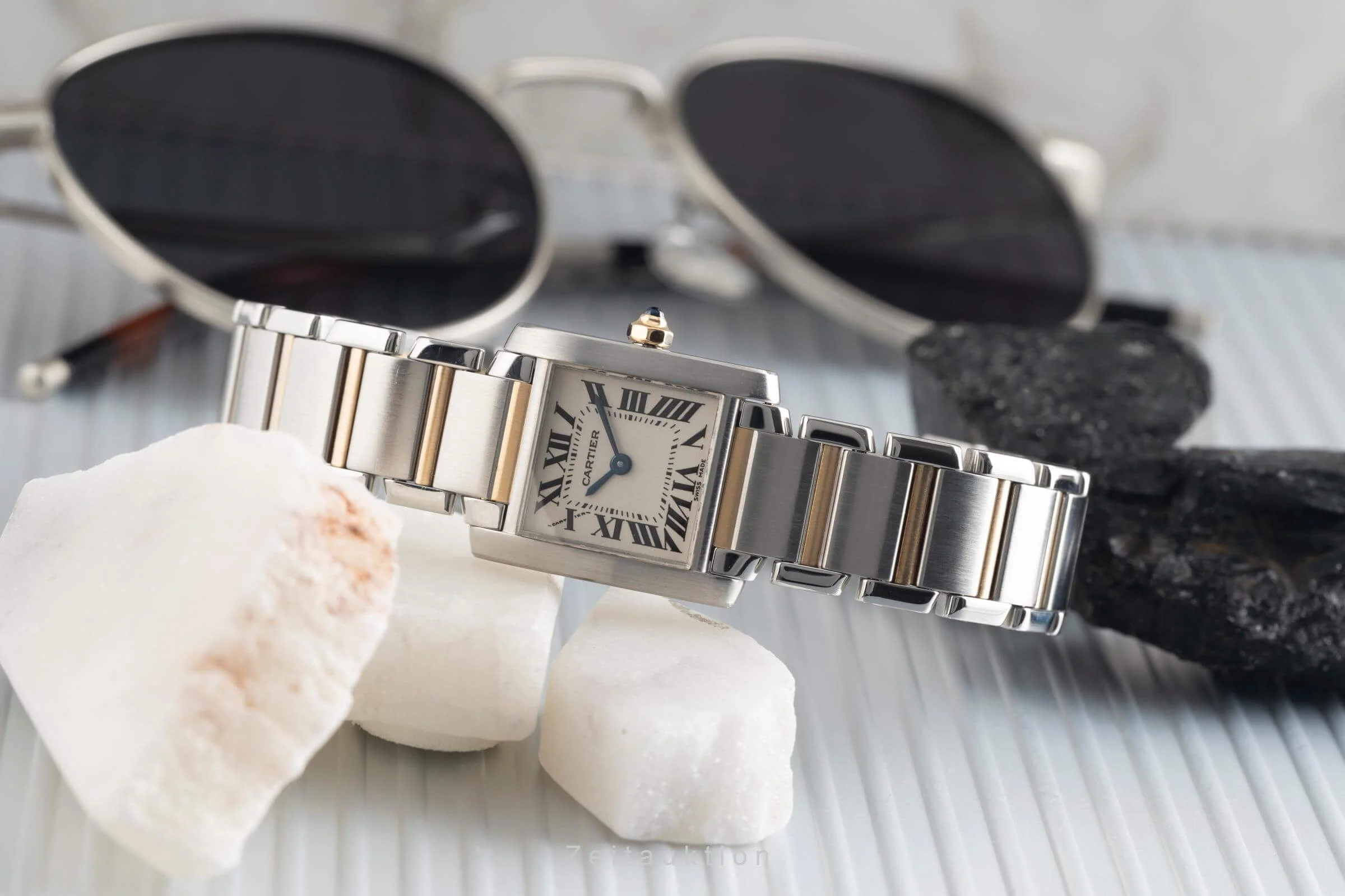 Cartier Tank Francaise steel / gold quartz women's watch W51007Q4  [2501787] - Image 3
