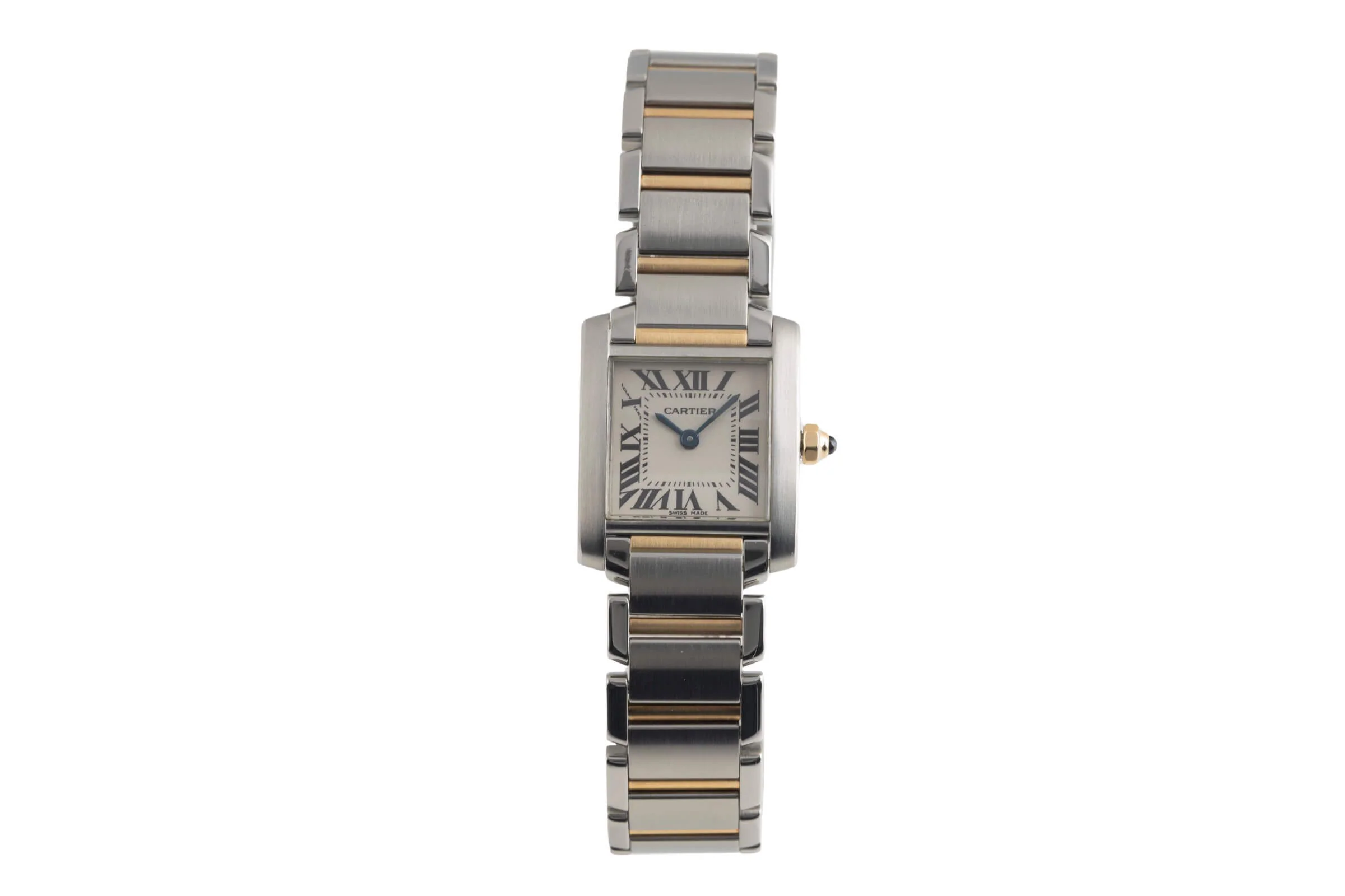 Cartier Tank Francaise steel / gold quartz women's watch W51007Q4  [2501787] - Image 5