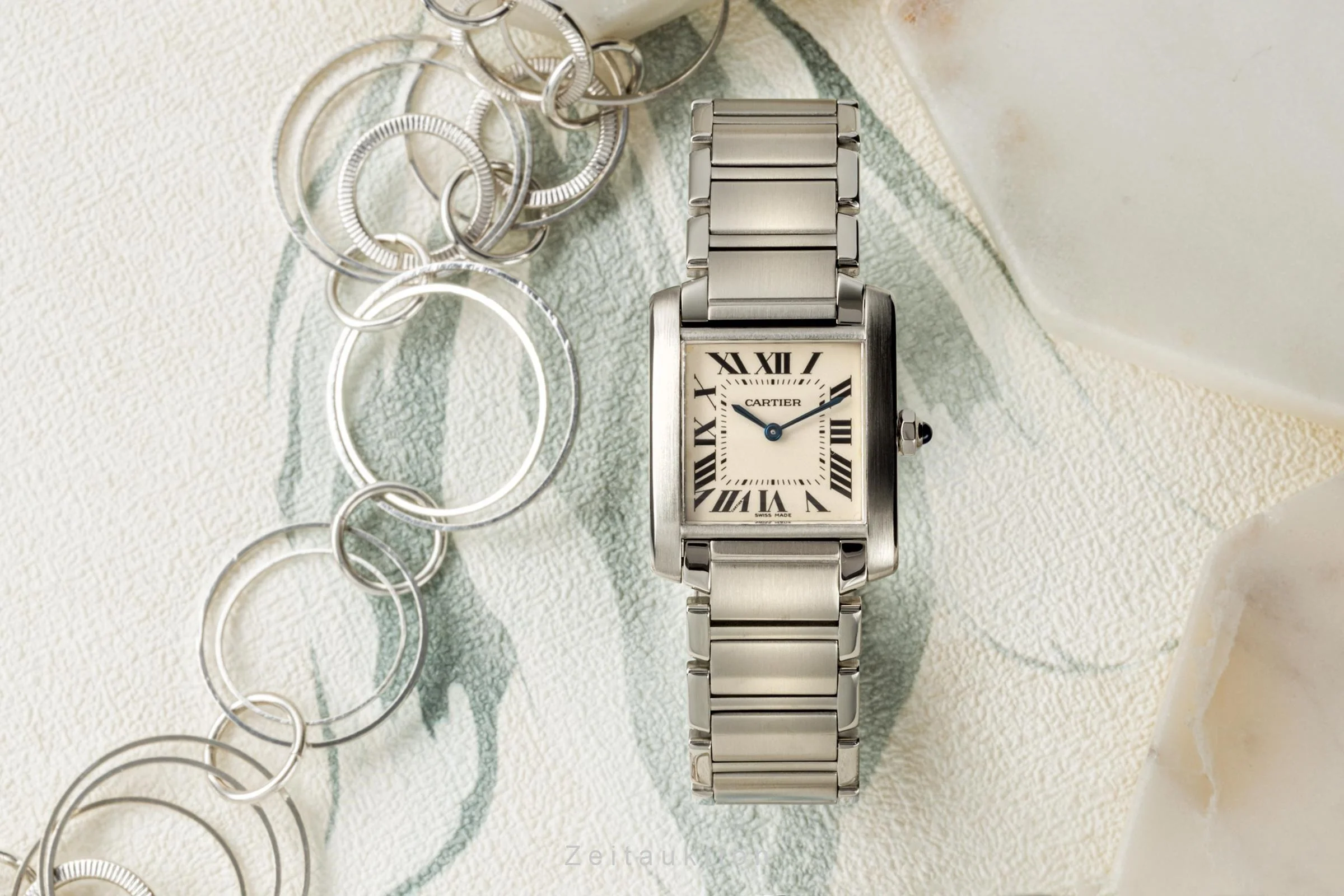 Cartier Tank Francaise steel quartz women's watch W51003Q3, 2301 LP: 4750EUR  [2206018] - Image 3