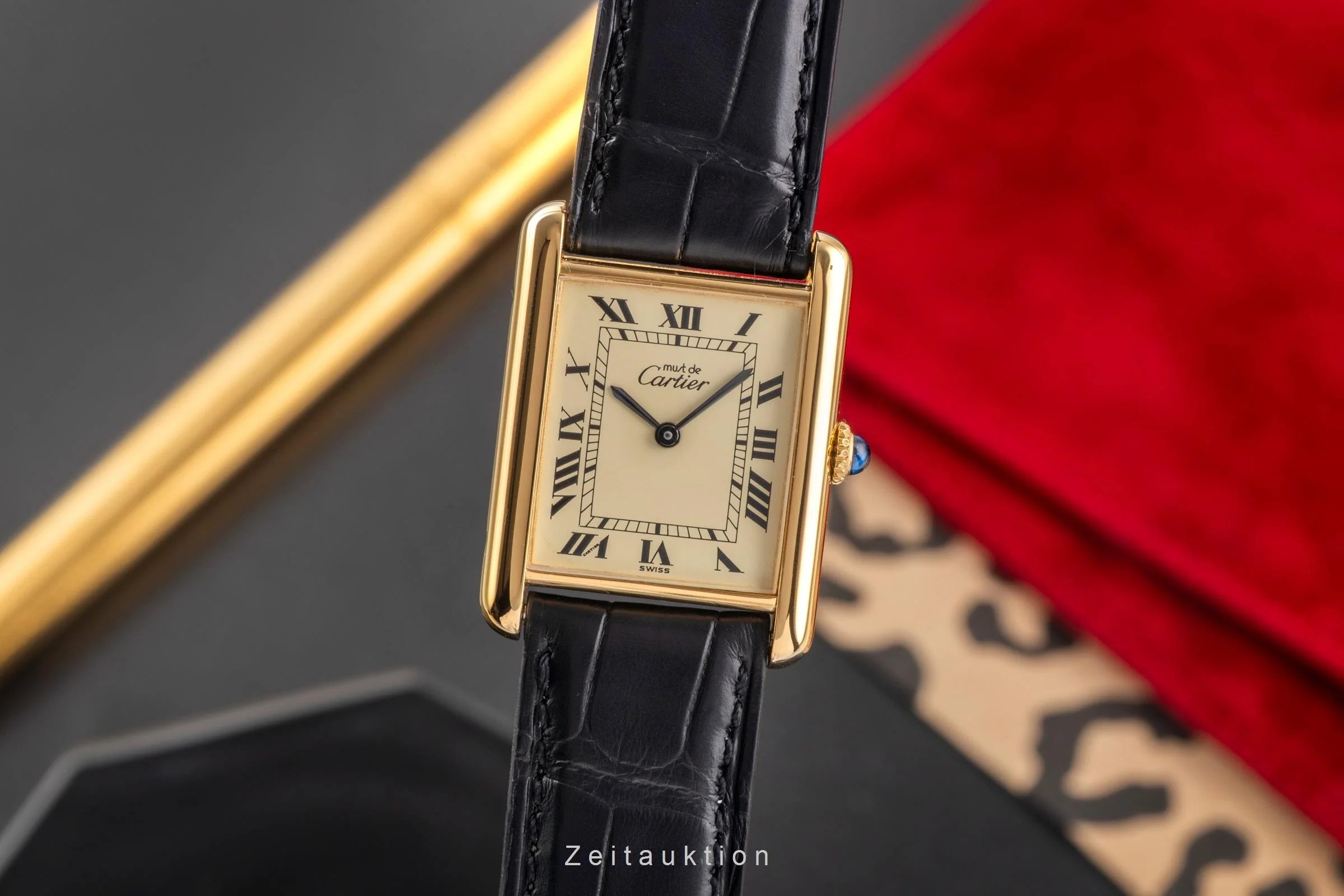 Cartier Tank silver-gilt manual winding unisex 6  [2504166] - Image 2