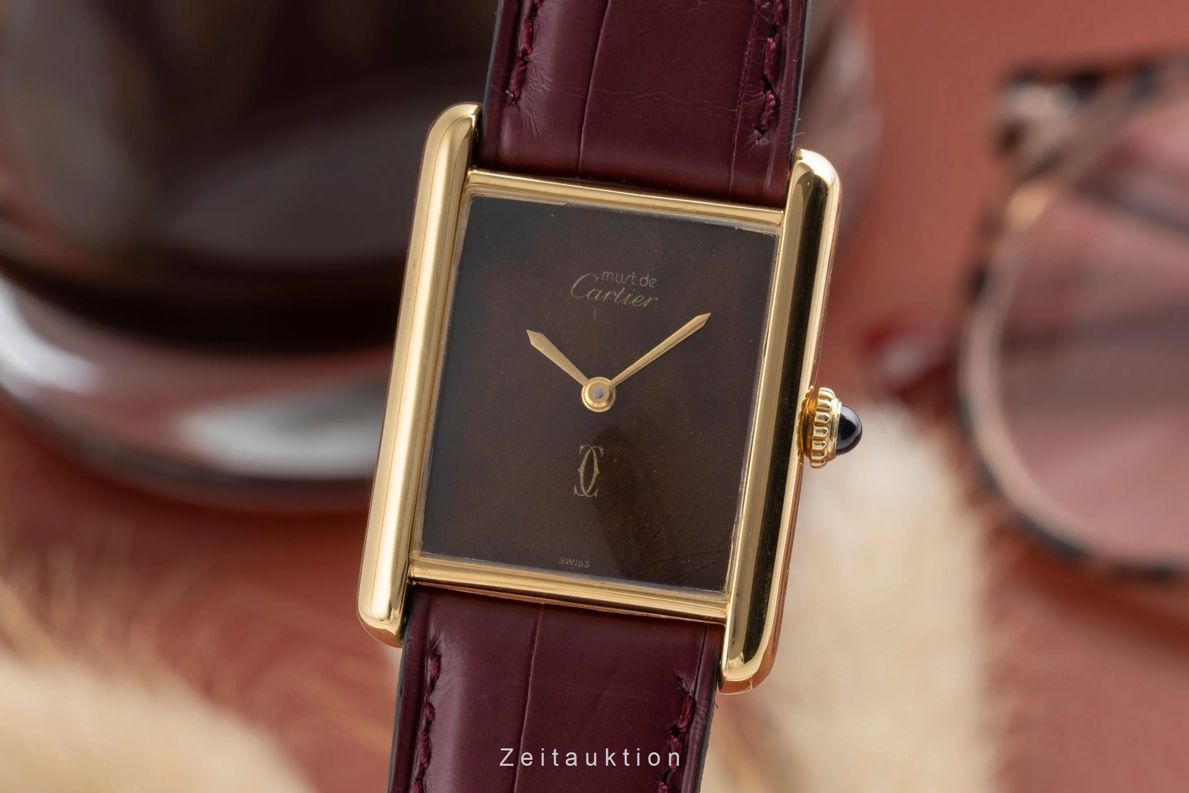 Cartier Tank silver-gilt manual winding unisex 6  [2504381] - Image 2