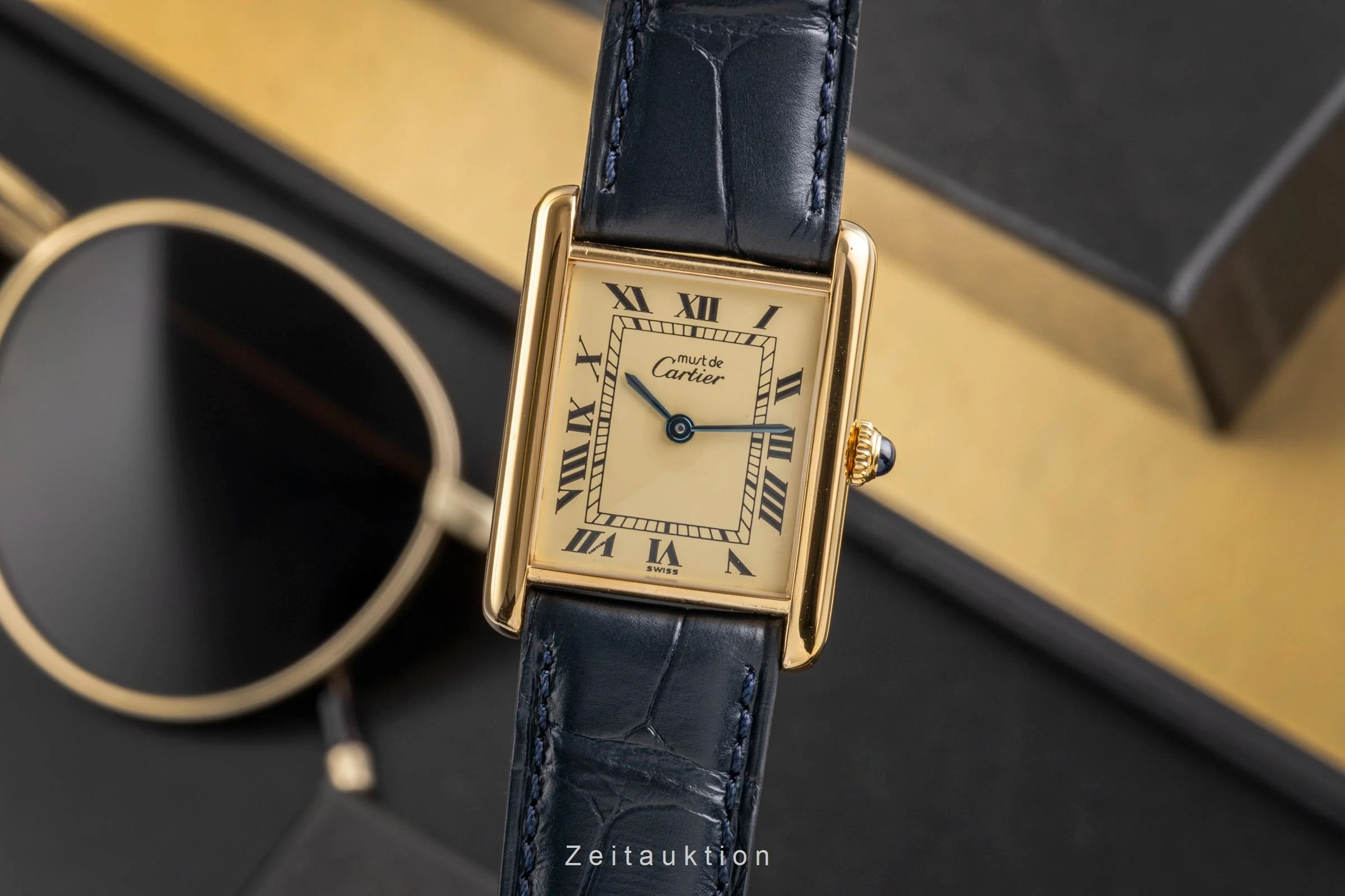 Cartier Tank silver-gilt manual winding unisex Vintage  [2502730] - Image 2
