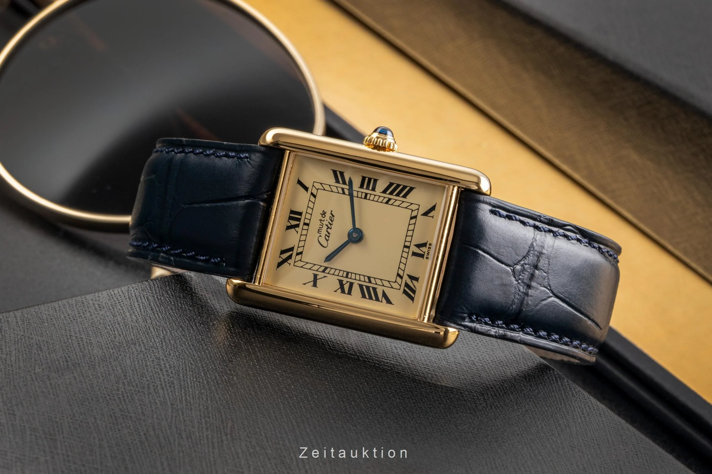 Cartier Tank silver-gilt manual winding unisex Vintage  [2502730] - Image 3