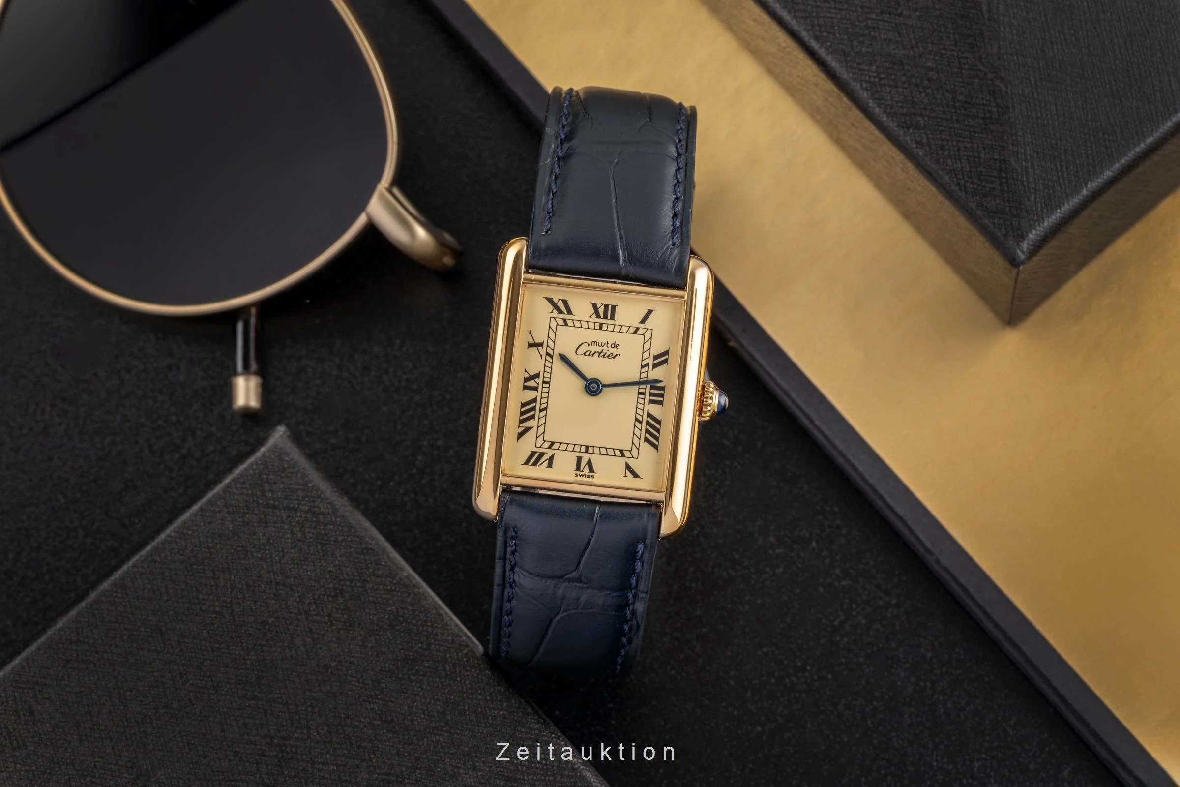 Cartier Tank silver-gilt manual winding unisex Vintage  [2502730] - Image 4
