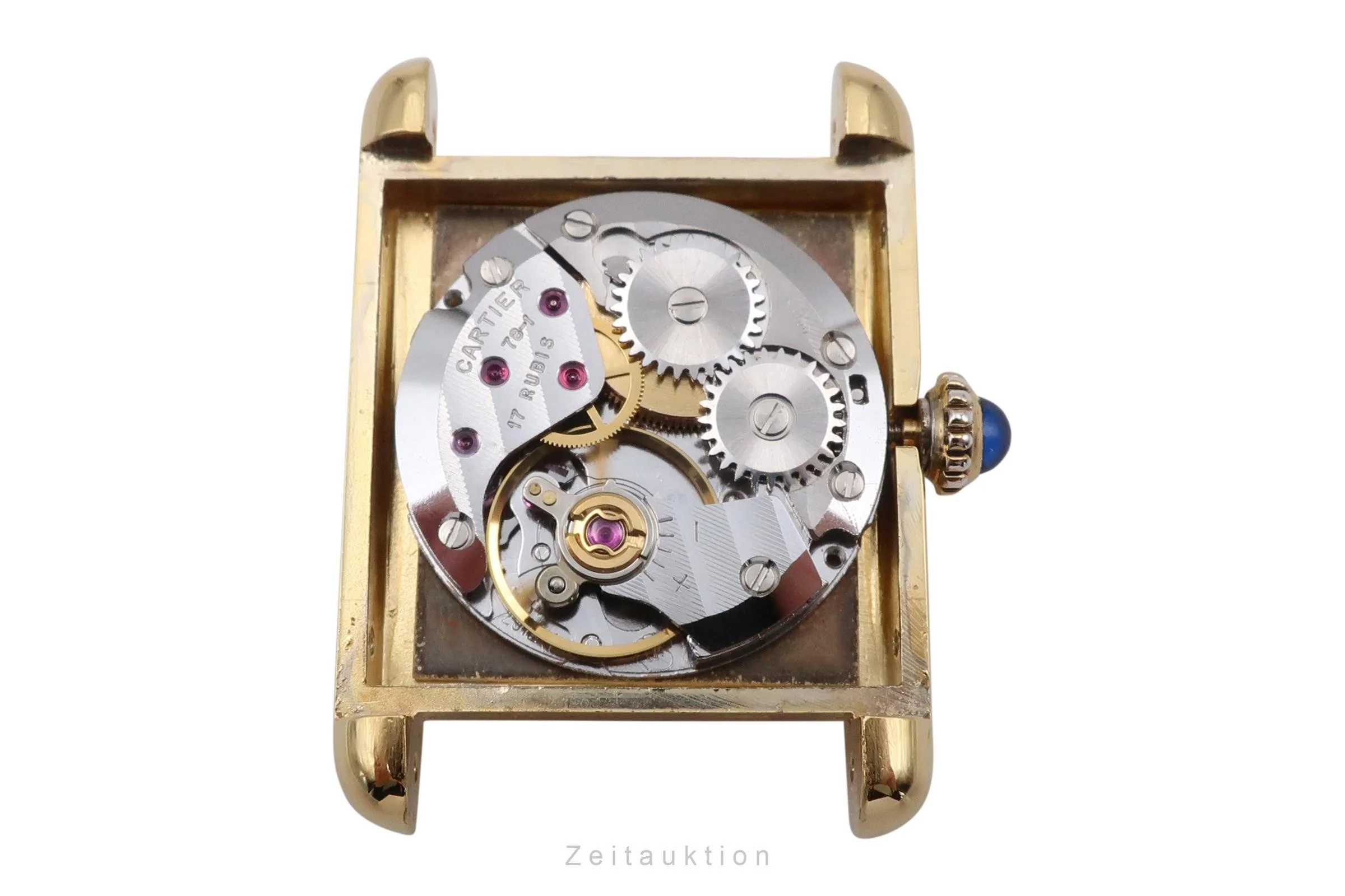 Cartier Tank silver-gilt manual winding women's watch  [2303273] - Image 13