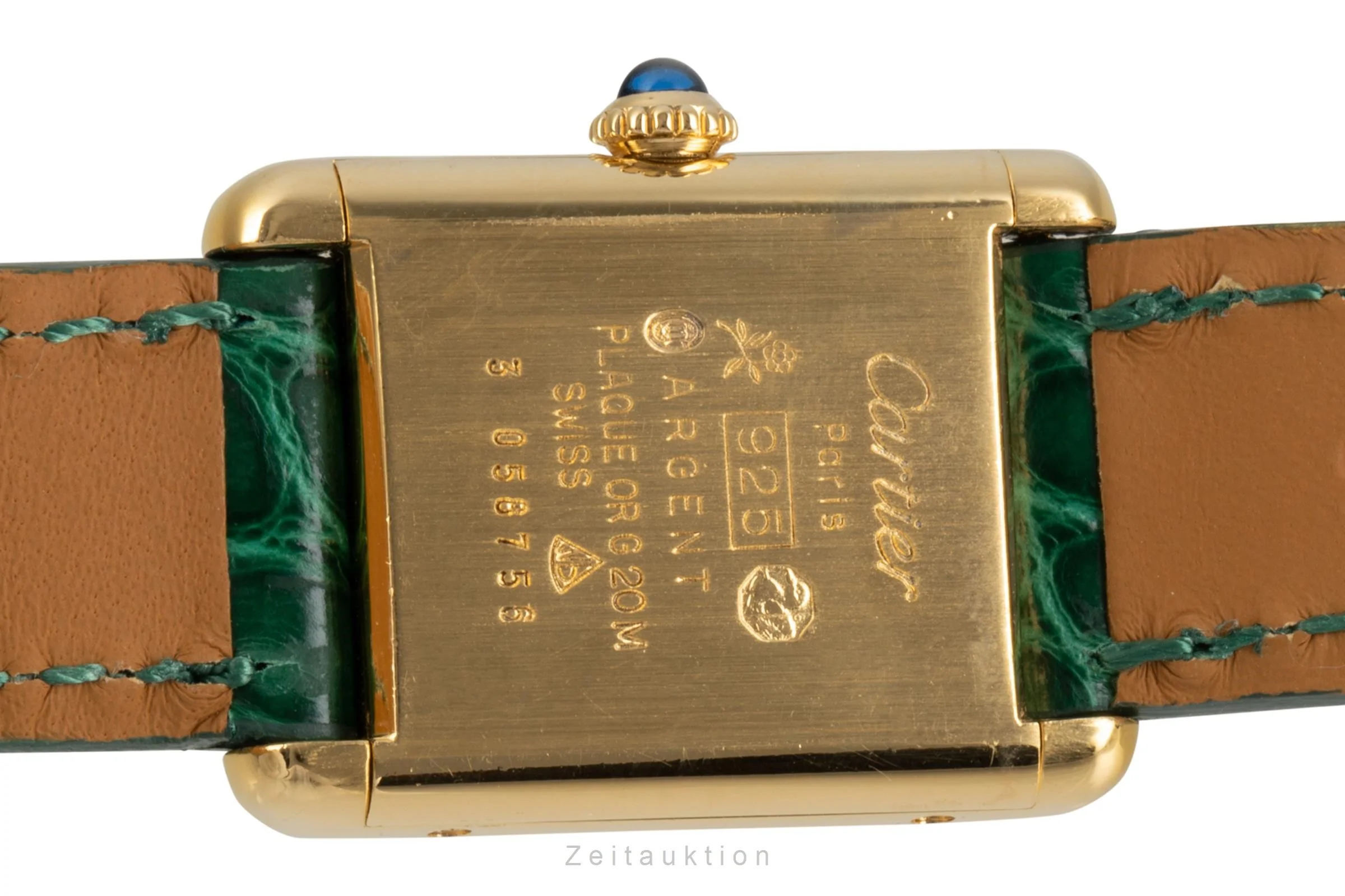 Cartier Tank silver-gilt manual winding women's watch  [2303273] - Image 9