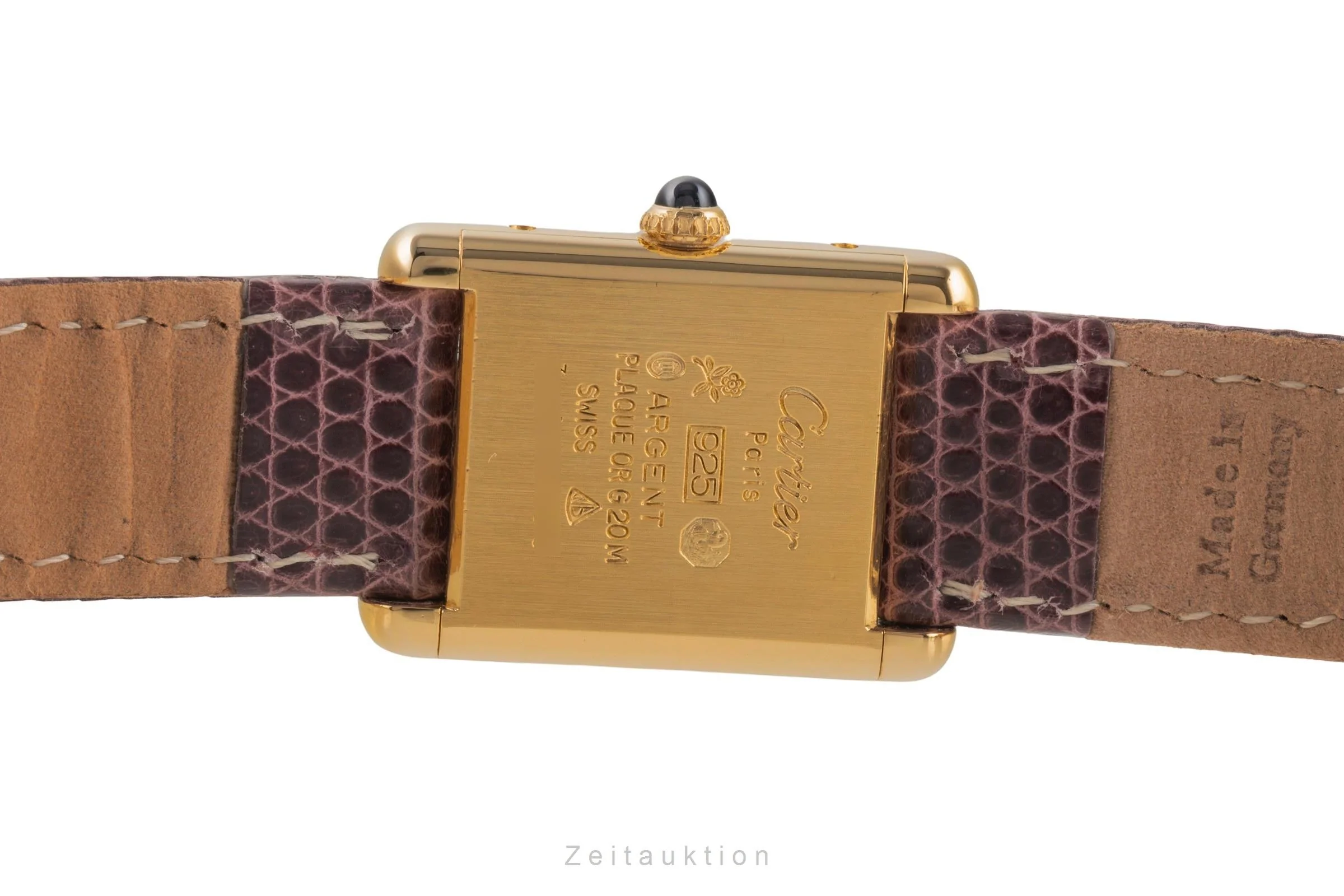 Cartier Tank silver-gilt manual winding women's watch 3  [2503074] - Image 11