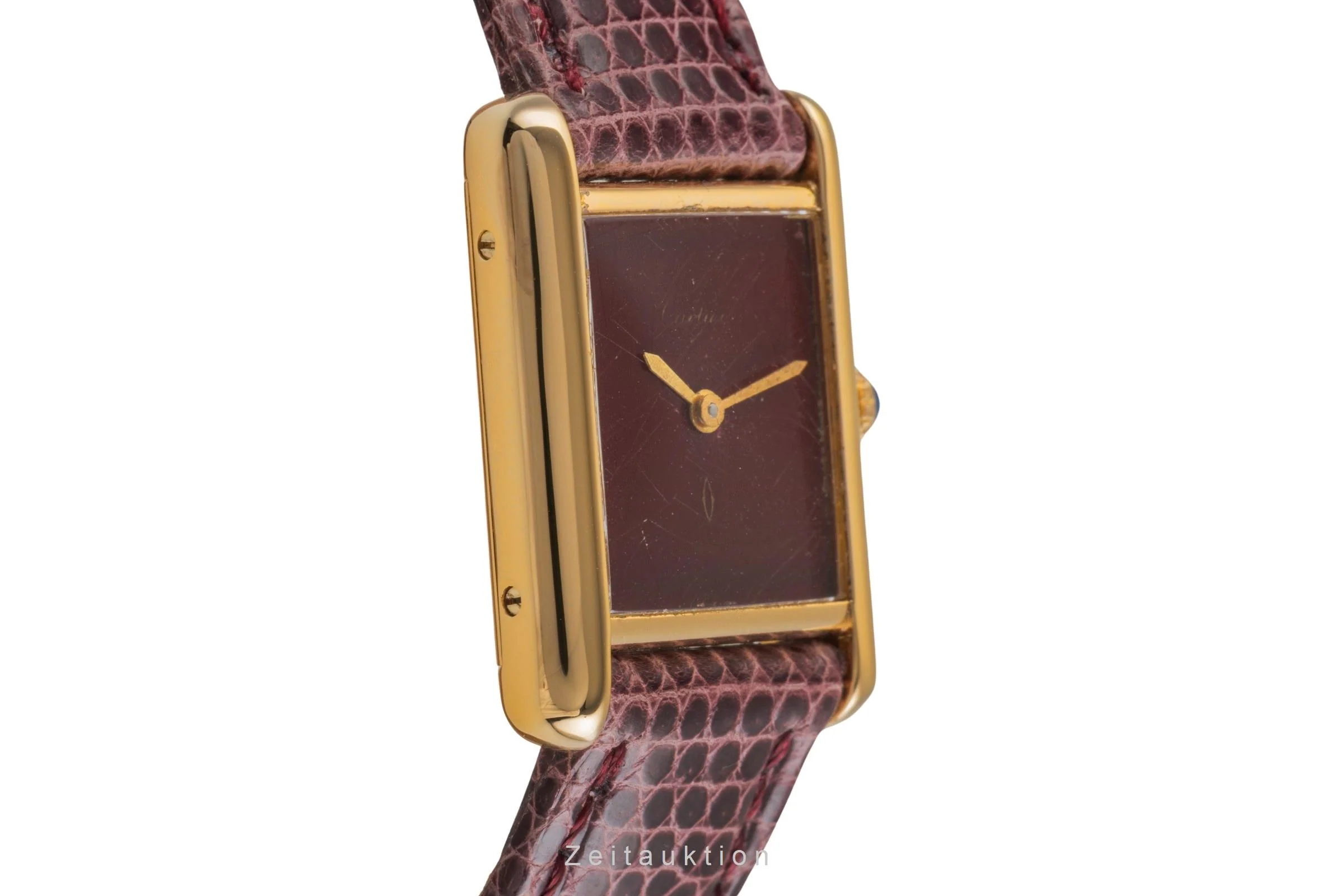 Cartier Tank silver-gilt manual winding women's watch 3  [2503074] - Image 8