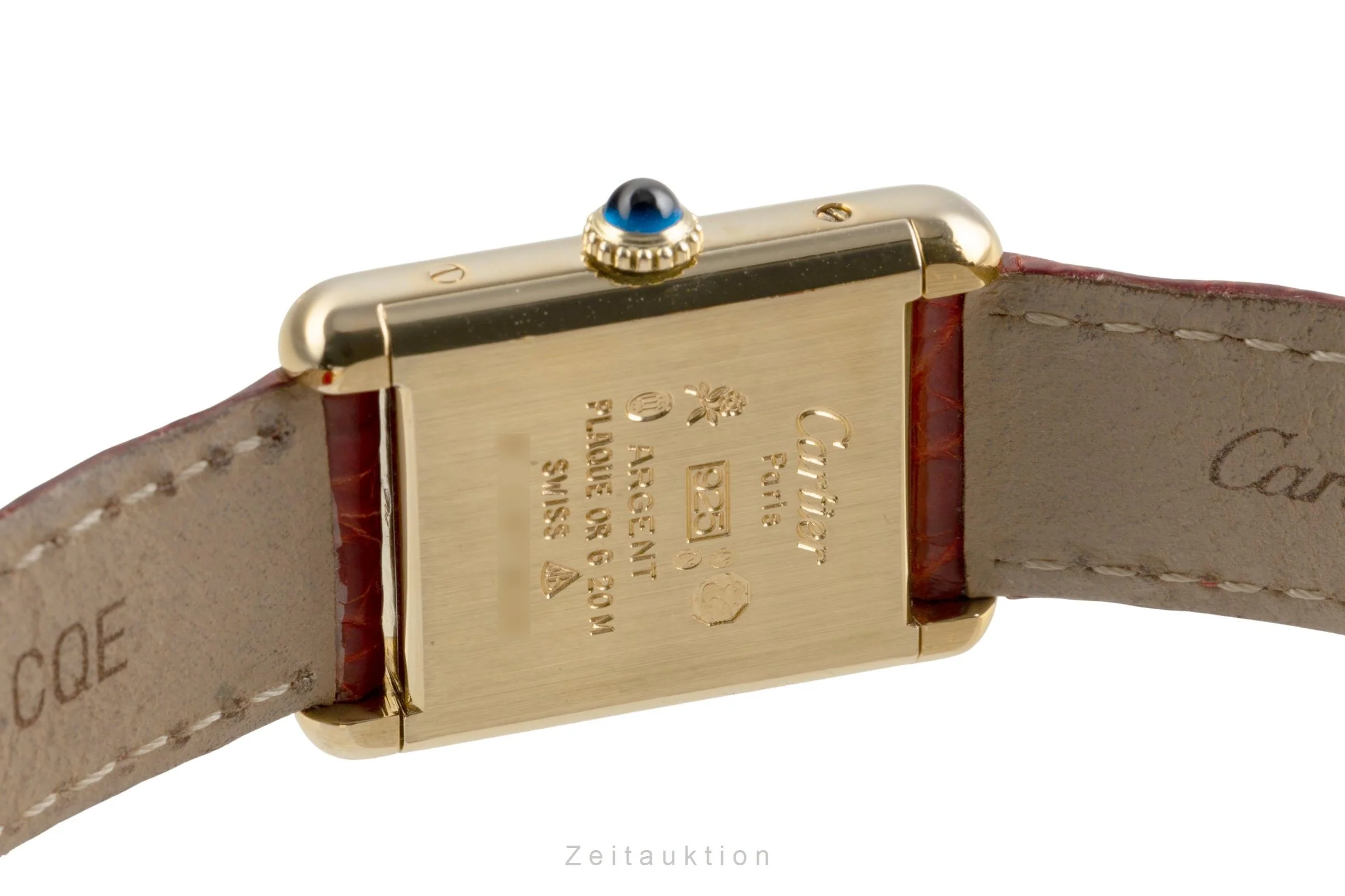 Cartier Tank silver-gilt manual winding women's watch 3  [2504215] - Image 11