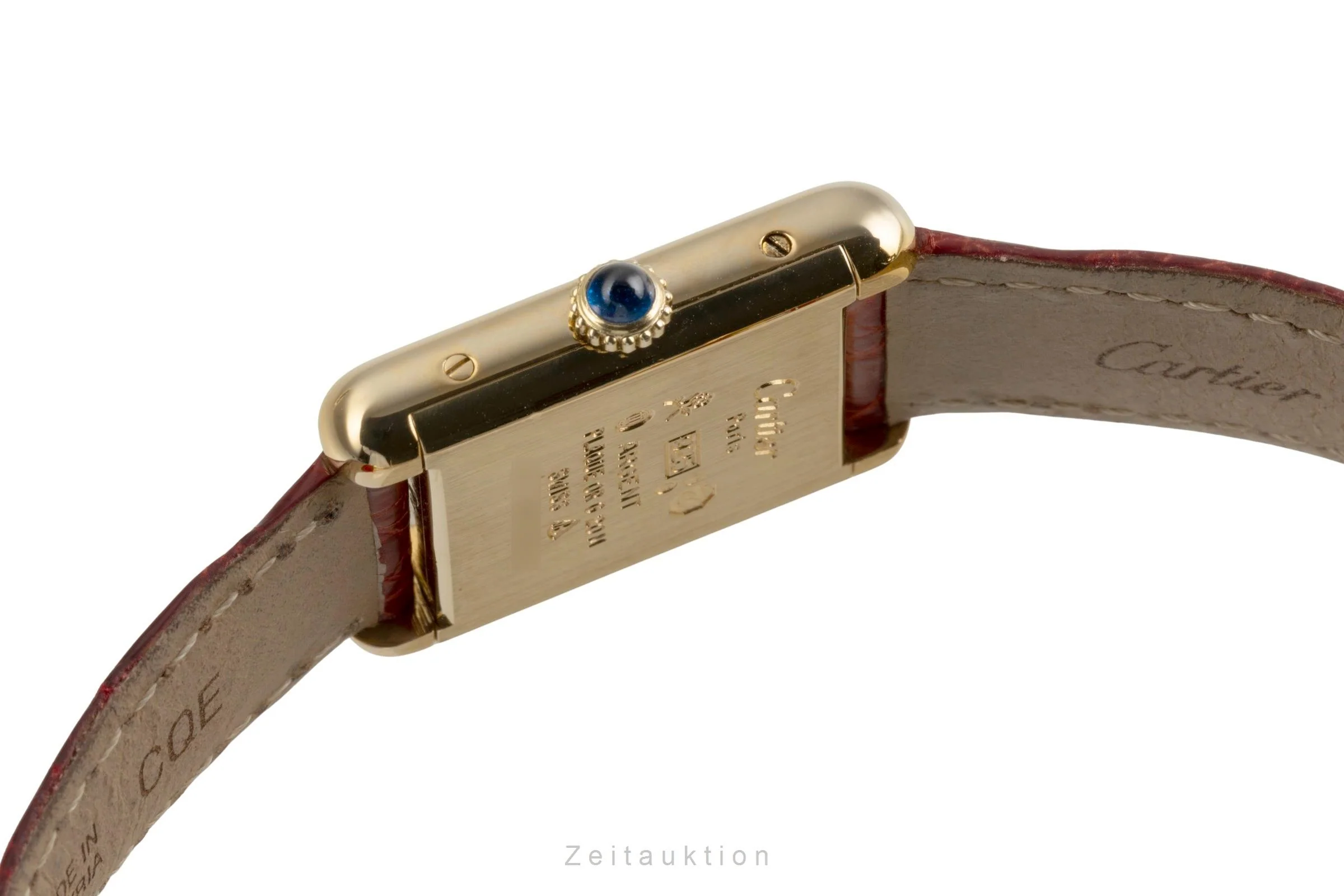 Cartier Tank silver-gilt manual winding women's watch 3  [2504215] - Image 12
