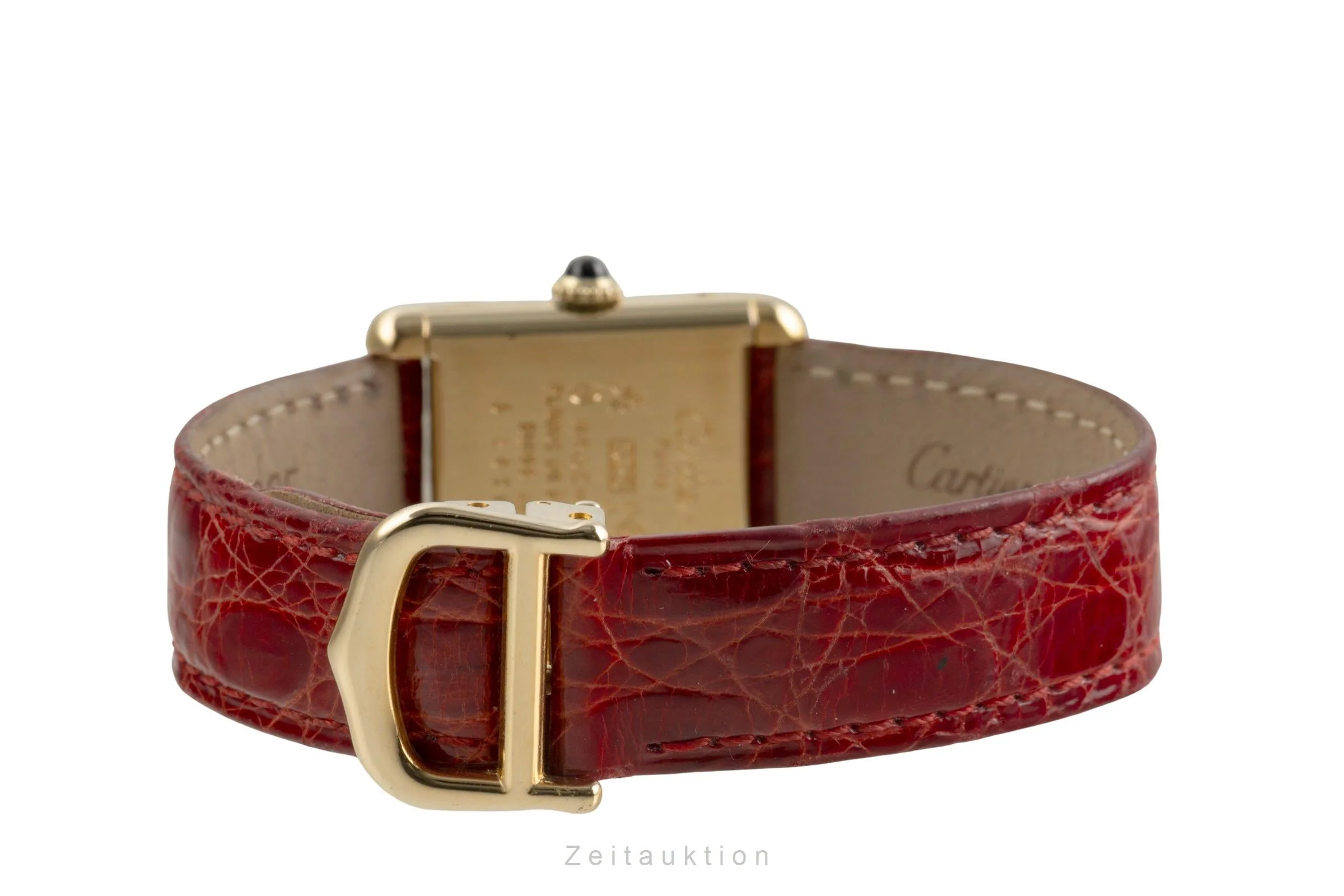 Cartier Tank silver-gilt manual winding women's watch 3  [2504215] - Image 13