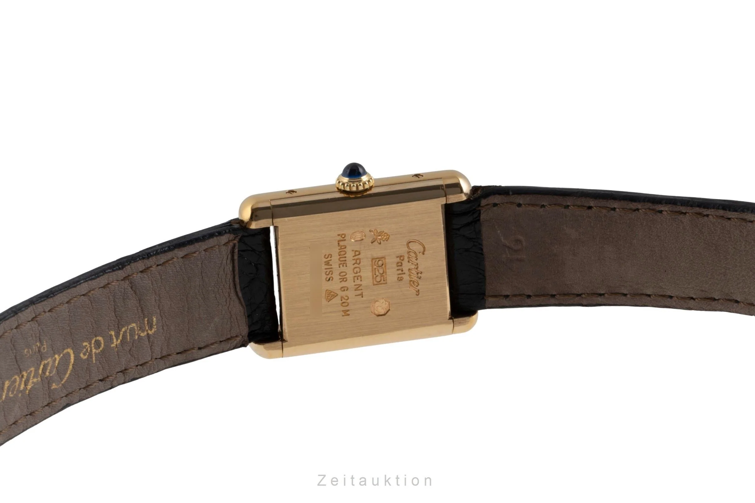 Cartier Tank silver-gilt manual winding women's watch 3  [2504217] - Image 11