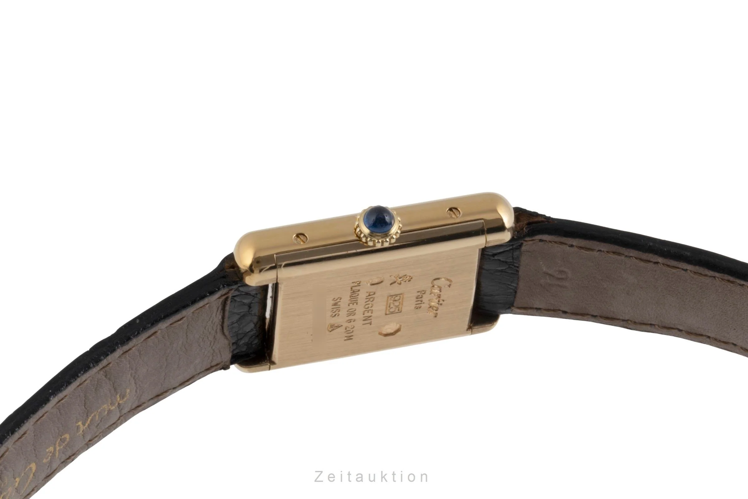 Cartier Tank silver-gilt manual winding women's watch 3  [2504217] - Image 12