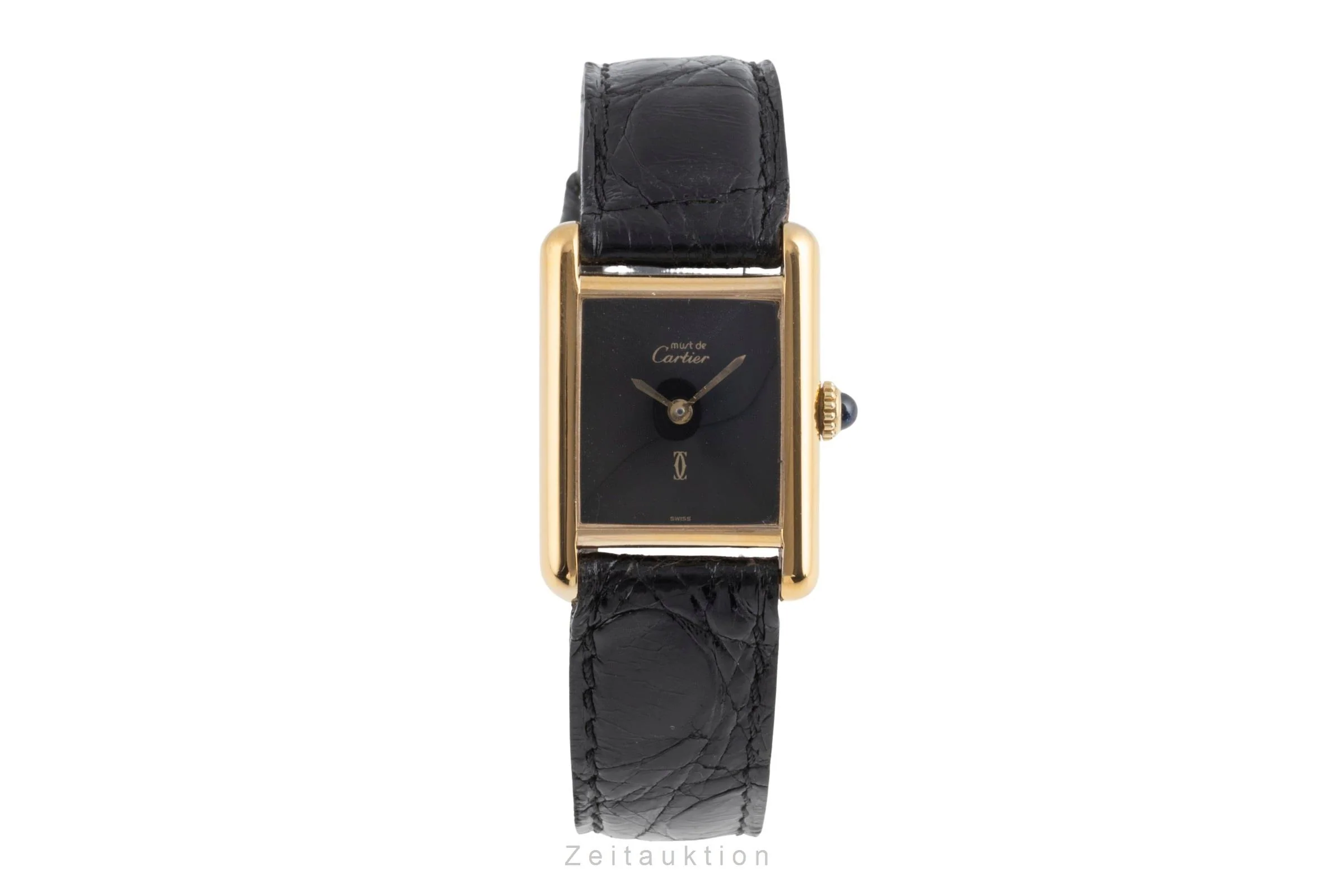 Cartier Tank silver-gilt manual winding women's watch 3  [2504217] - Image 5
