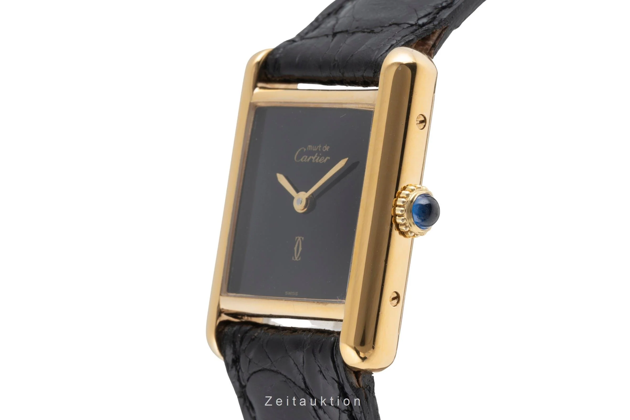Cartier Tank silver-gilt manual winding women's watch 3  [2504217] - Image 7