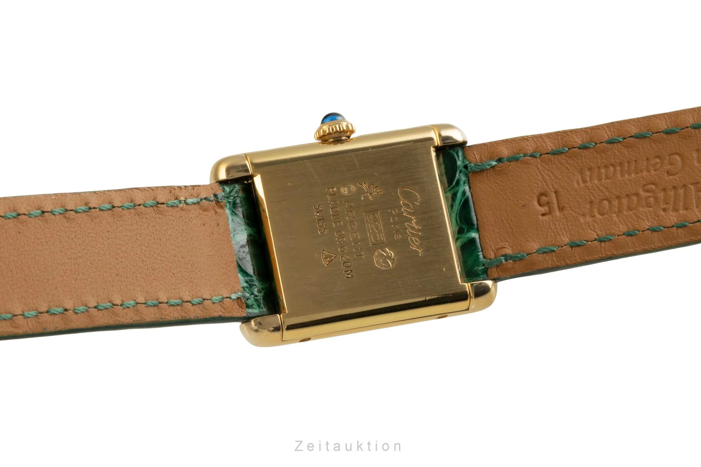 Cartier Tank silver-gilt manual winding women's watch 3  [2504358] - Image 11