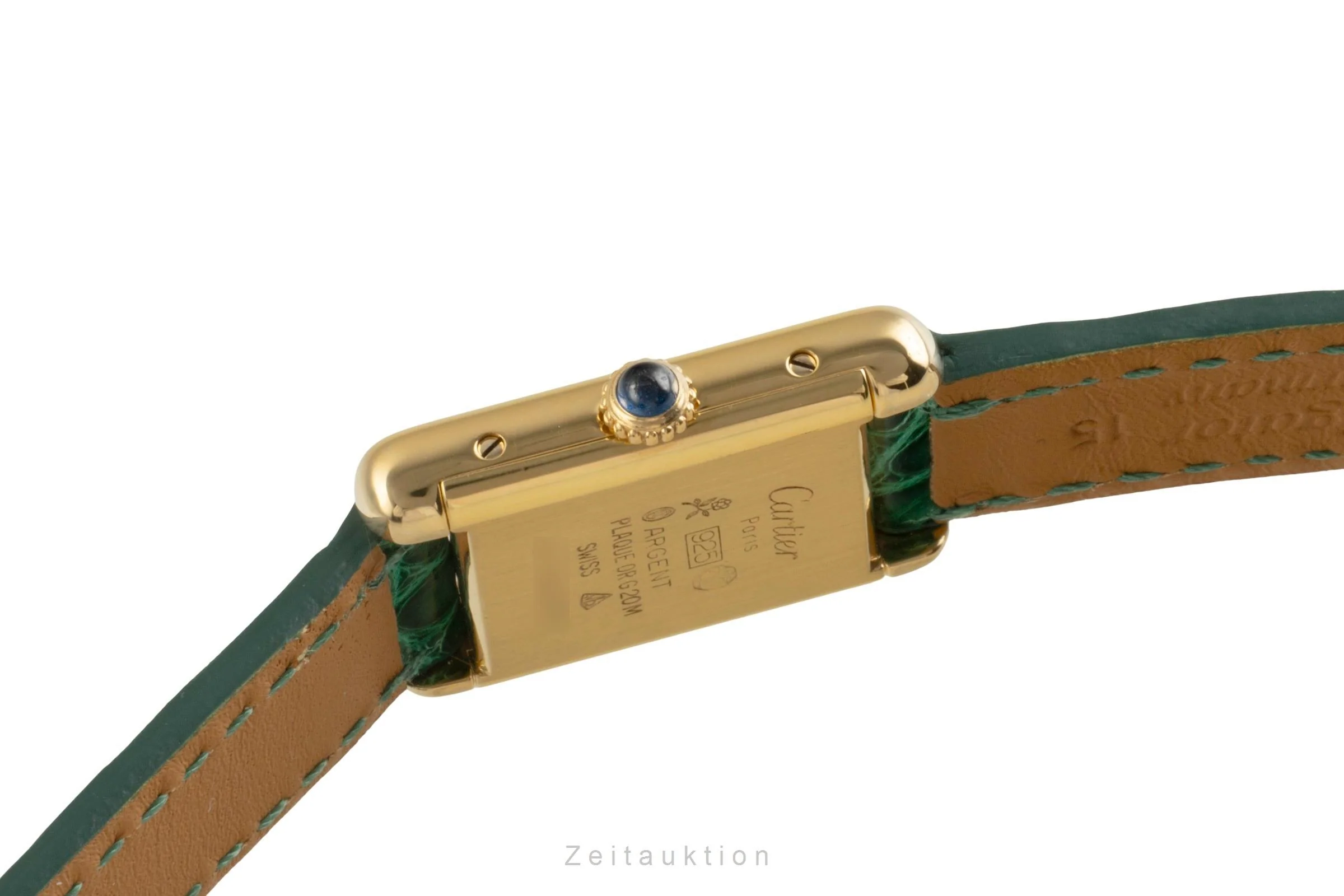 Cartier Tank silver-gilt manual winding women's watch 3  [2504358] - Image 12