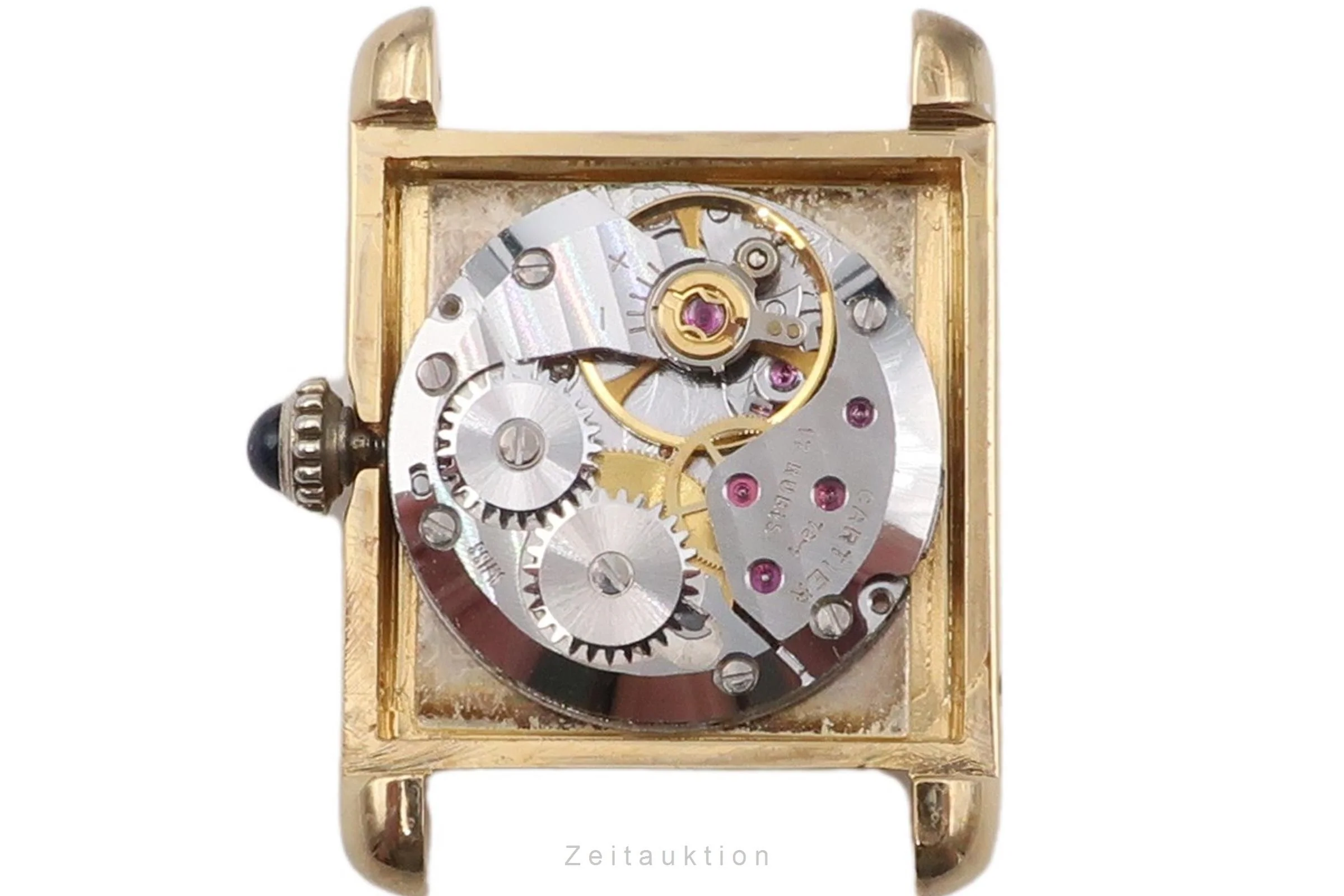 Cartier Tank silver-gilt manual winding women's watch 3  [2504358] - Image 14