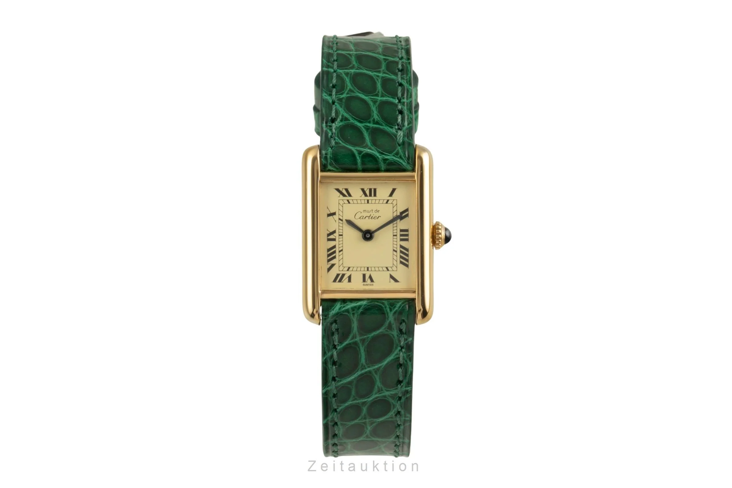 Cartier Tank silver-gilt manual winding women's watch 3  [2504358] - Image 5