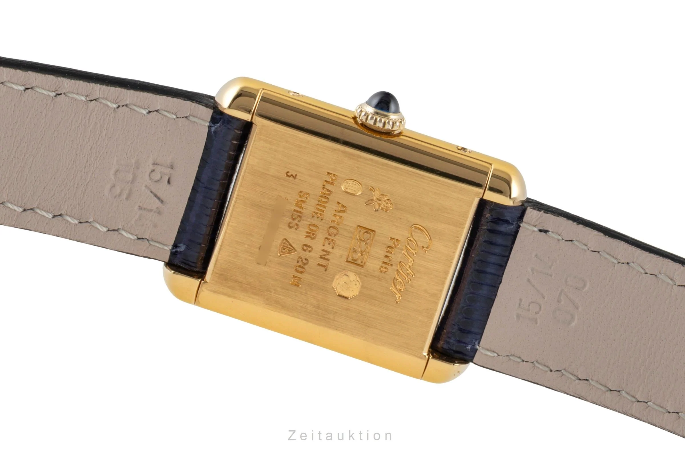 Cartier Tank silver-gilt manual winding women's watch 3  [2601027] - Image 11