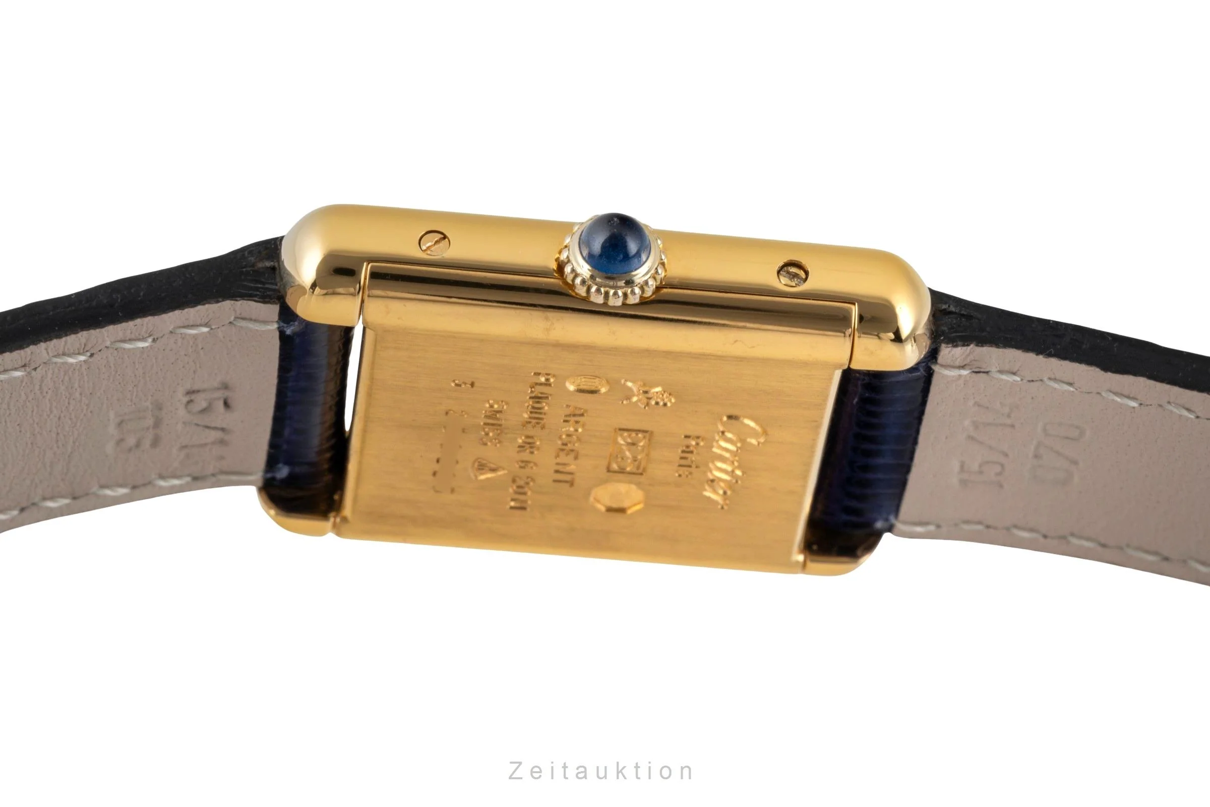 Cartier Tank silver-gilt manual winding women's watch 3  [2601027] - Image 12