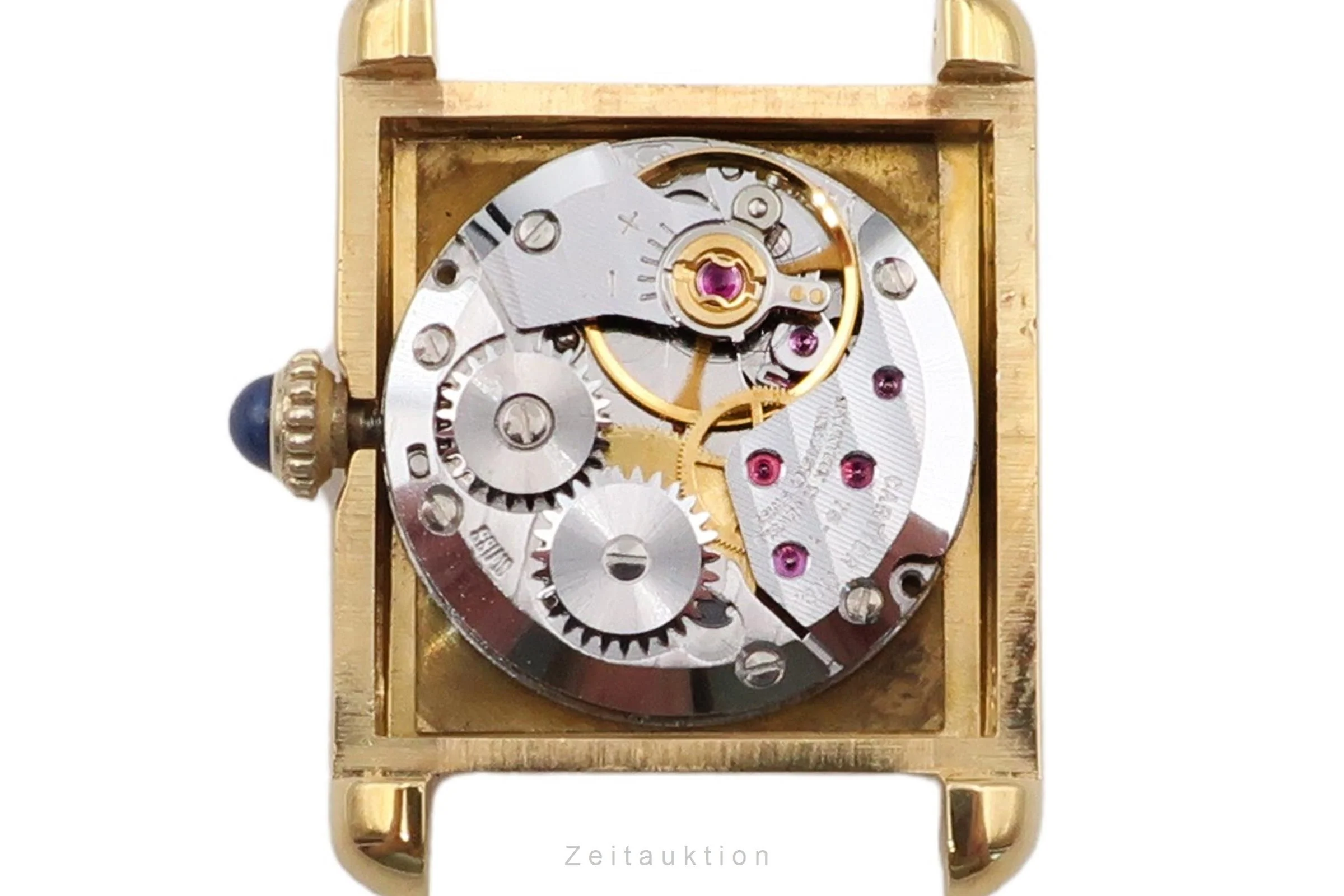 Cartier Tank silver-gilt manual winding women's watch 3  [2601027] - Image 14
