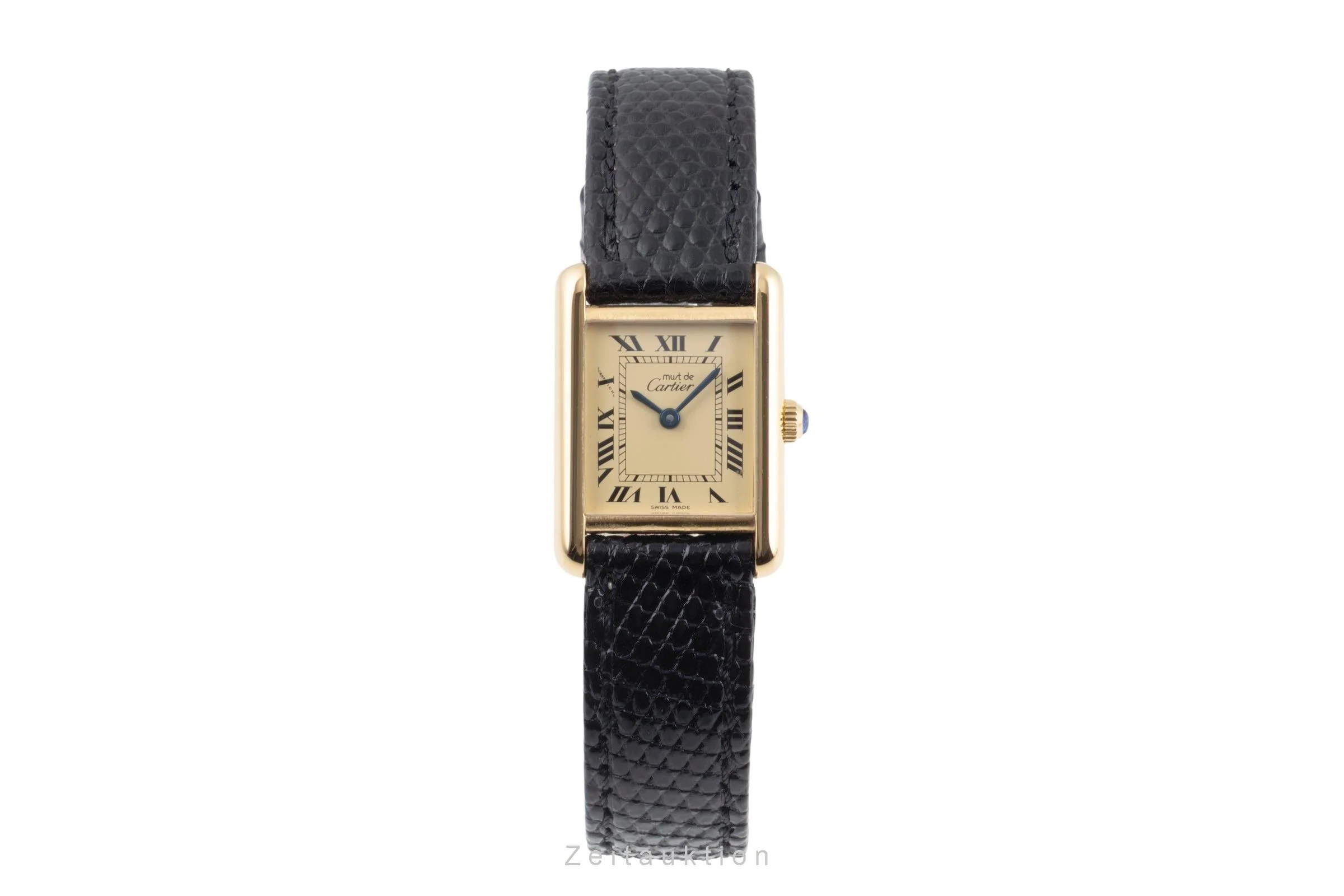 Cartier Tank silver-gilt manual winding women's watch Vintage  [2600037] - Image 5