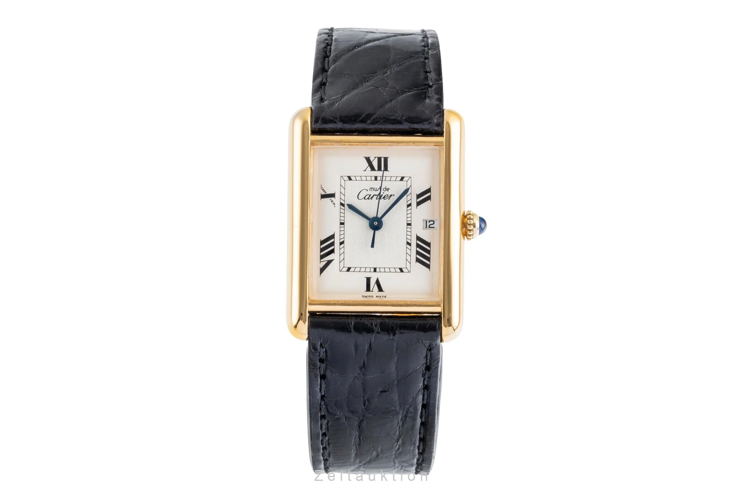 Cartier Tank silver-gilt quartz men's watch W1013754  [2502998] - Image 5