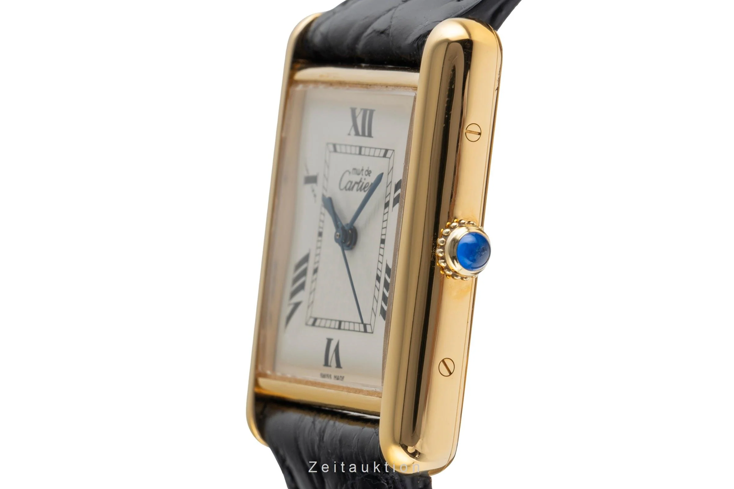 Cartier Tank silver-gilt quartz men's watch W1013754  [2502998] - Image 7