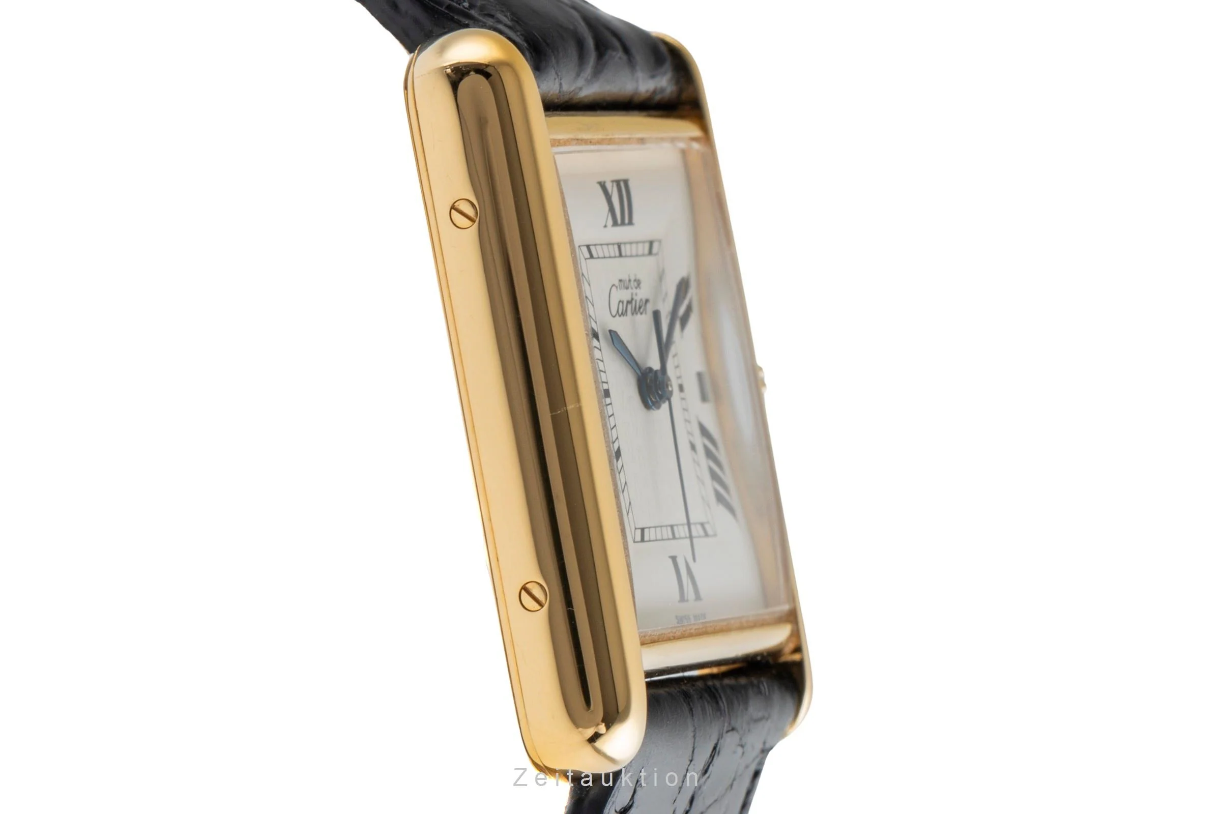 Cartier Tank silver-gilt quartz men's watch W1013754  [2502998] - Image 8