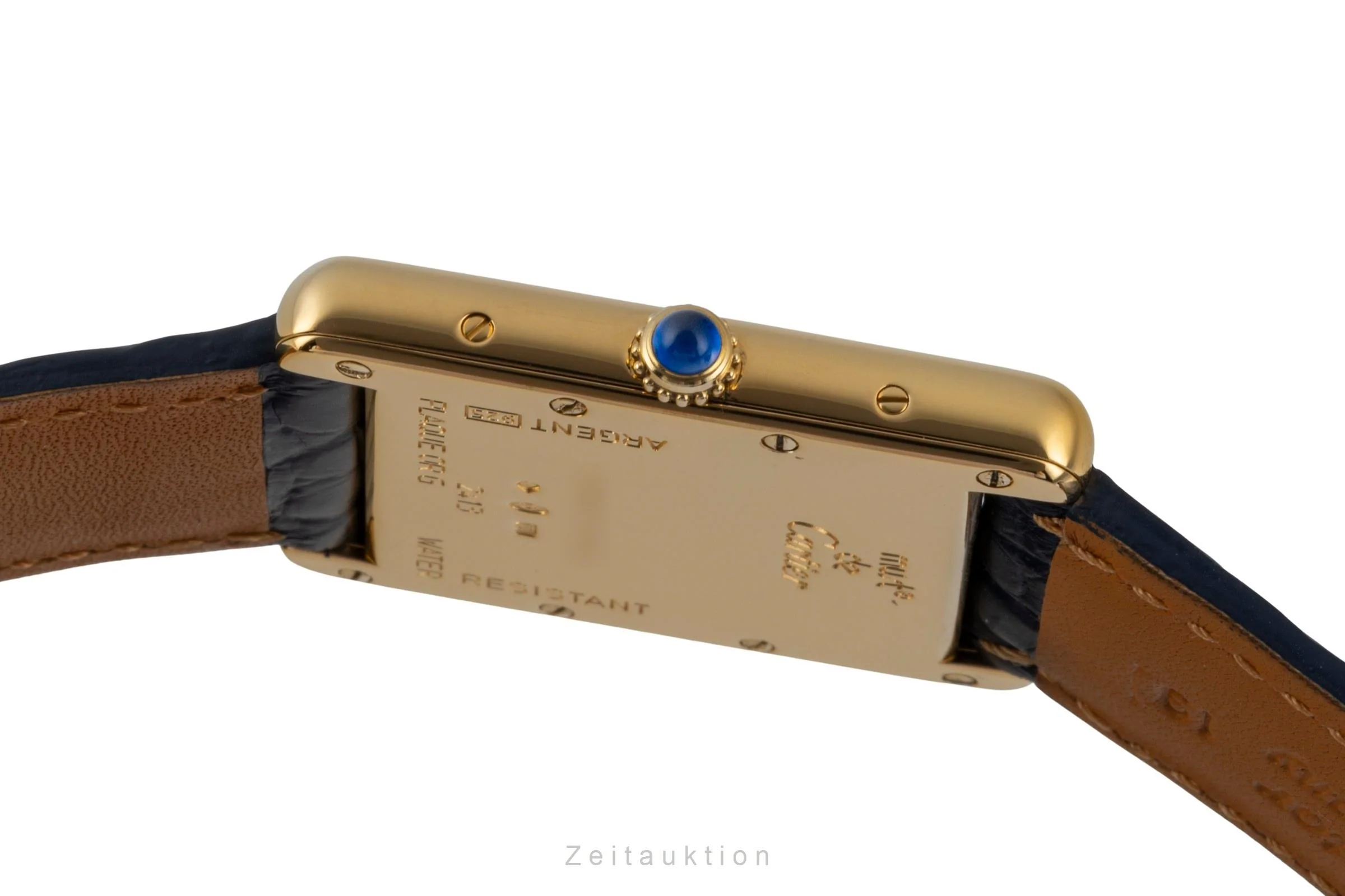 Cartier Tank silver-gilt quartz men's watch W1013754  [2600480] - Image 12