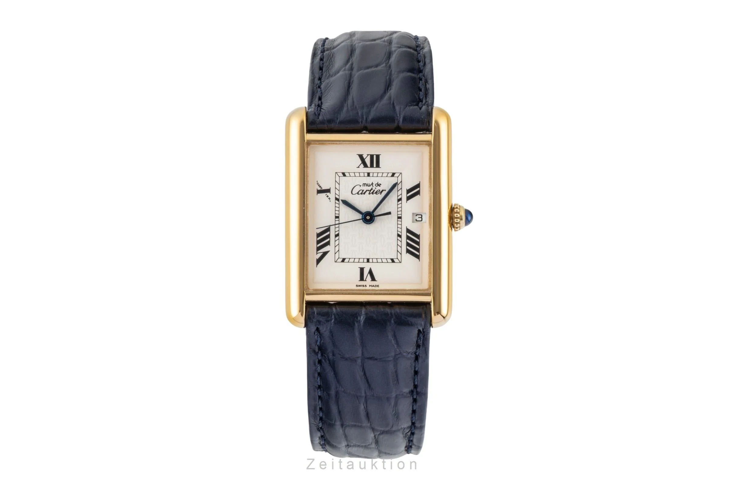 Cartier Tank silver-gilt quartz men's watch W1013754  [2600480] - Image 5