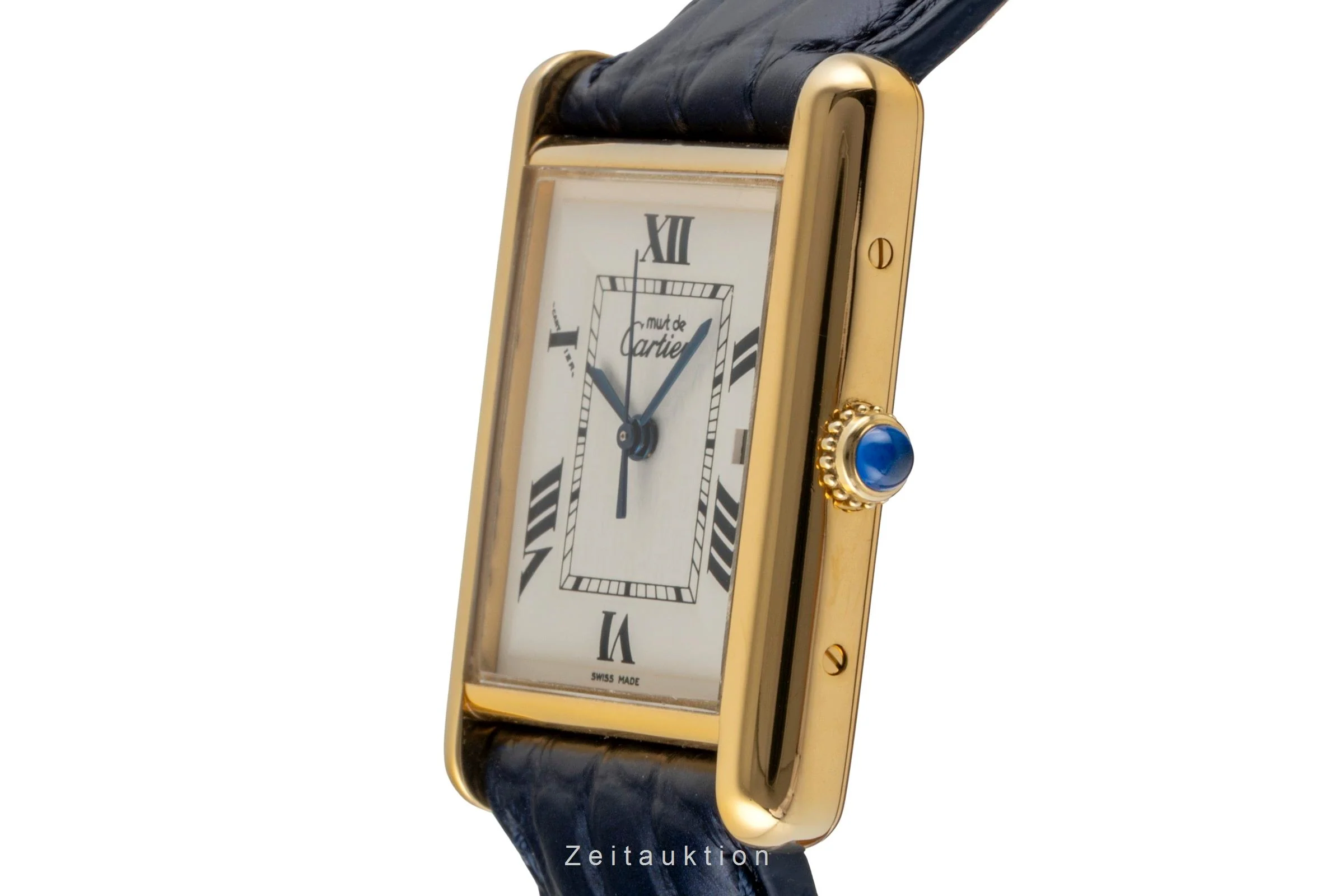 Cartier Tank silver-gilt quartz men's watch W1013754  [2600480] - Image 7