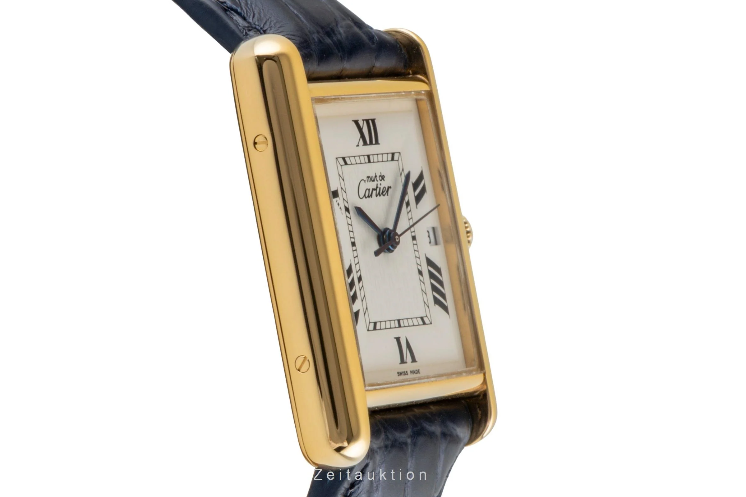 Cartier Tank silver-gilt quartz men's watch W1013754  [2600480] - Image 8