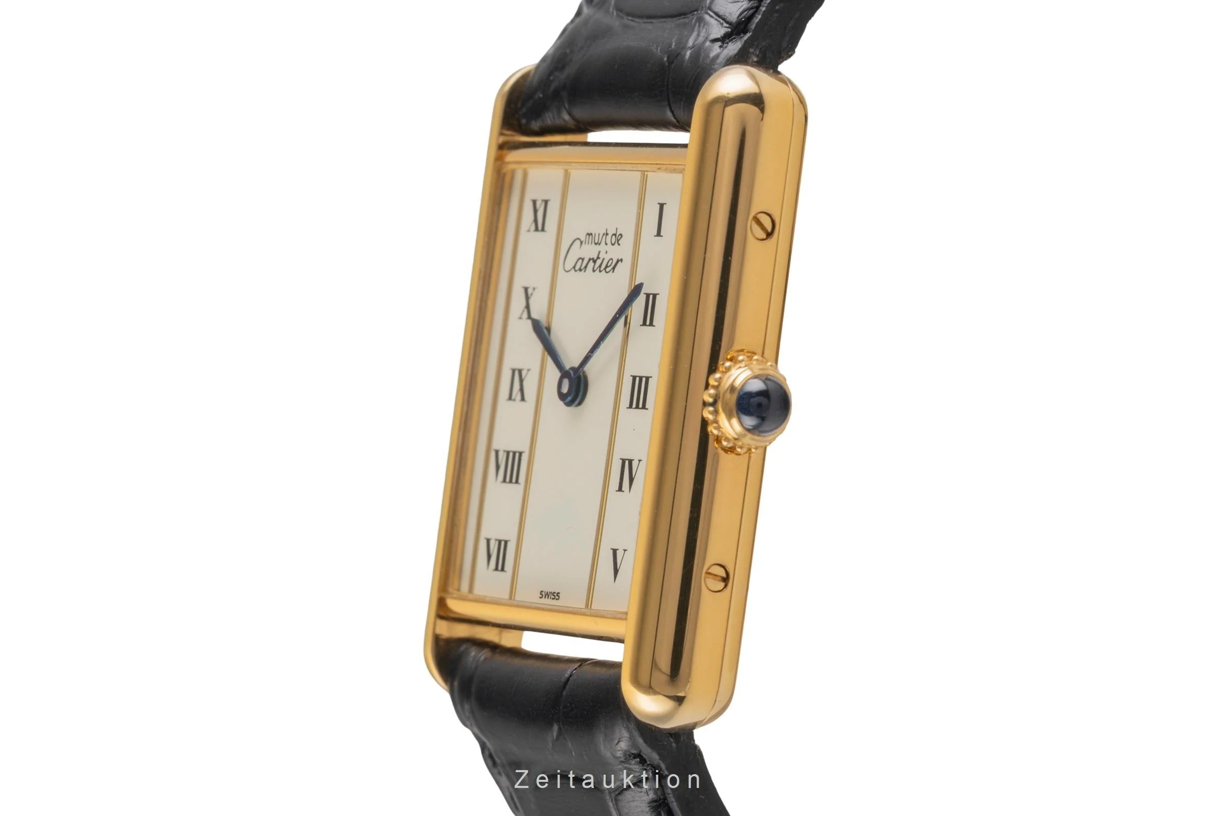 Cartier Tank silver-gilt quartz unisex 1615  [2503708] - Image 7