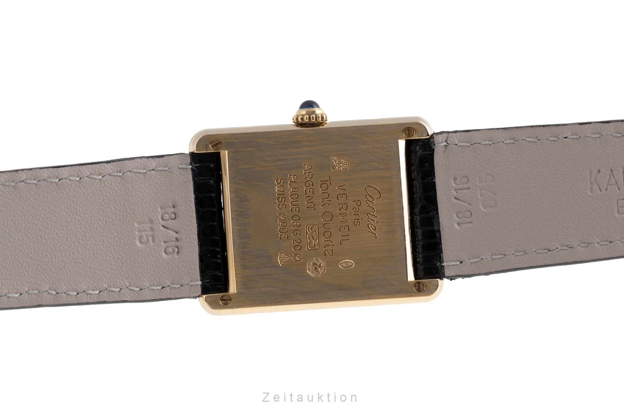 Cartier Tank silver-gilt quartz unisex 590005  [2502116] - Image 11